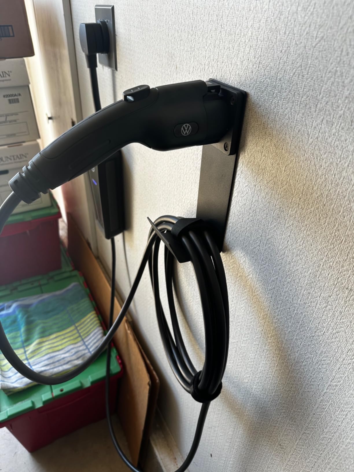 Lectron Electric Vehicle Charger Nozzle Holster Dock & J-Hook Combo for All J1772 EVs customer photo 2