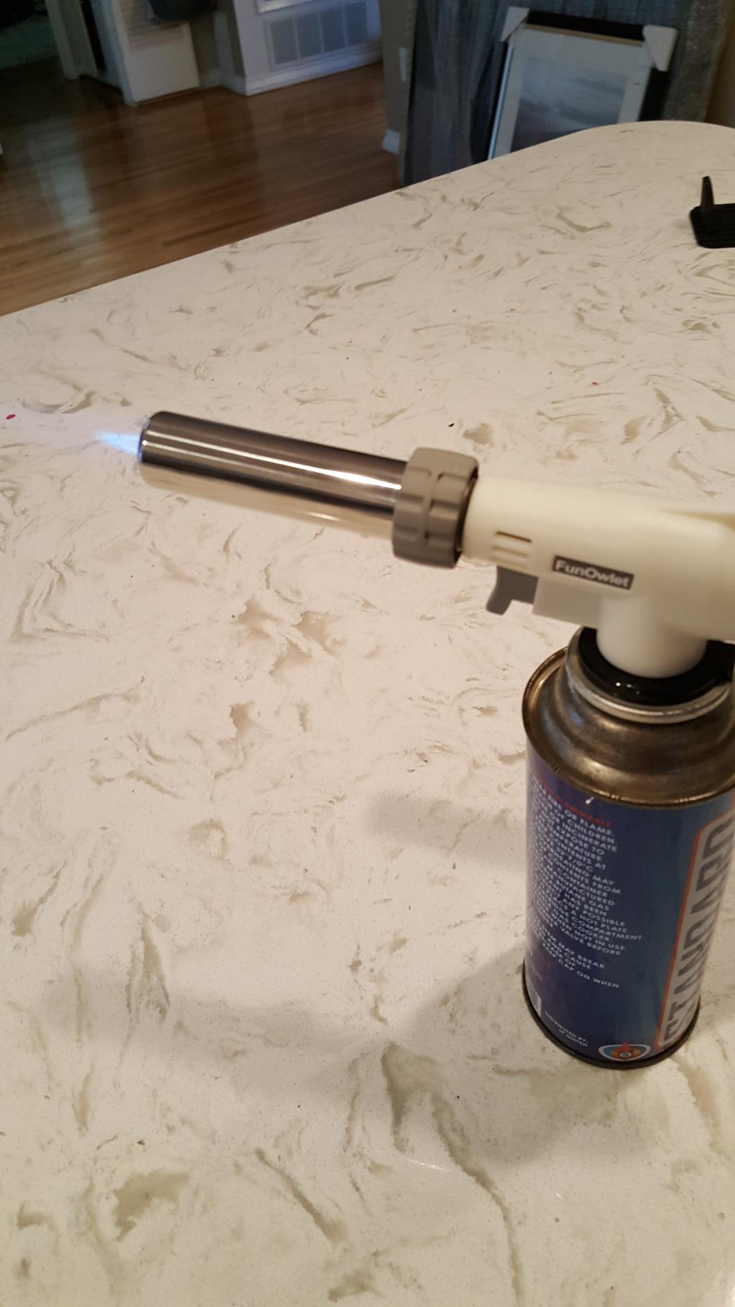 FunOwlet Butane Torch Blow Lighter Kitchen Culinary Torches Head | Reverse Use with Adjustable Flame, Ideal for Chef Cooking, Creme, Brulee, BBQ, Baking, DIY Soldering, Gas Not Included customer photo 1