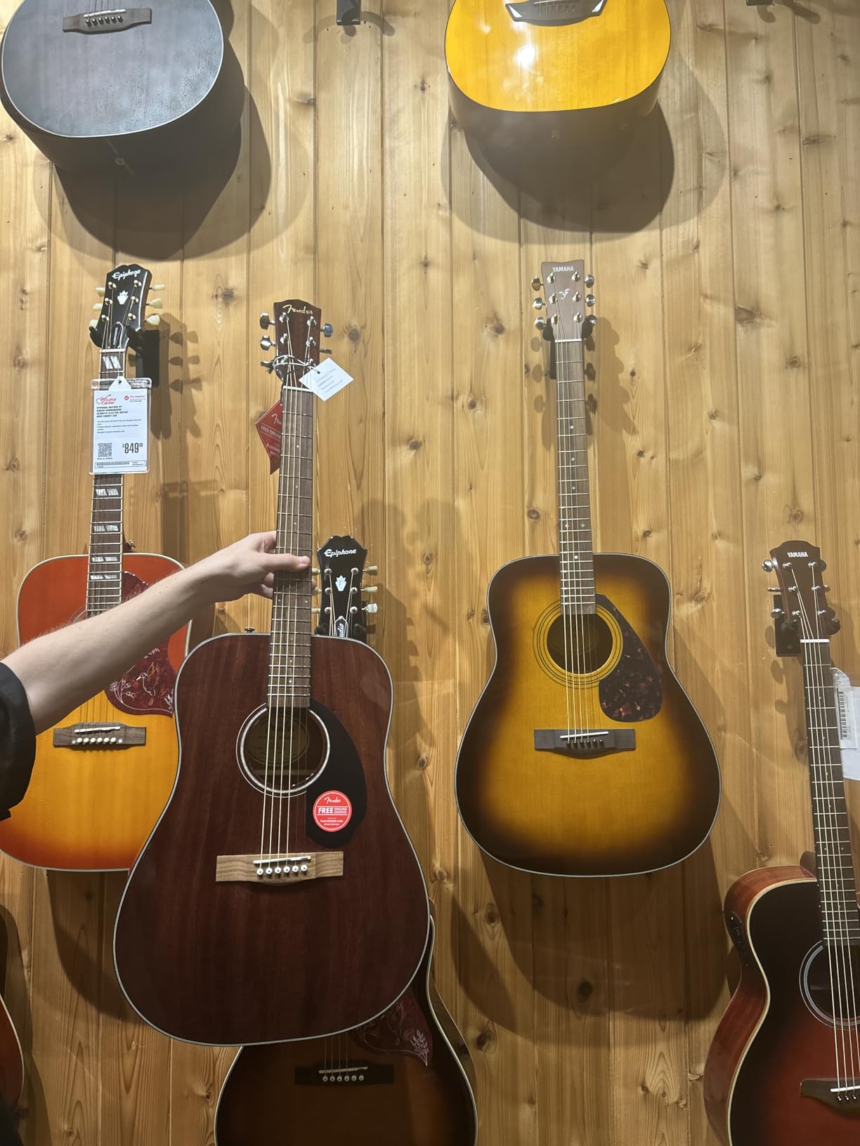 Fender CD-60S Dreadnought Acoustic Guitar, All-Mahogany, 2-Yr Warranty customer photo 1