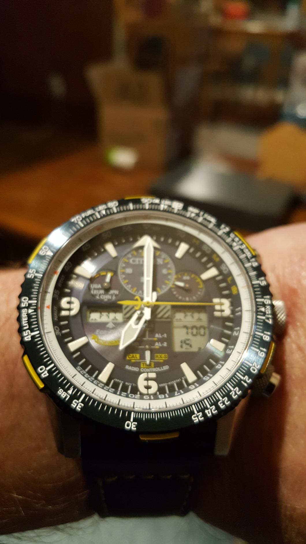 Citizen Men's Blue Angels Eco-Drive 45mm Stainless Steel JY8078-01L customer photo 2