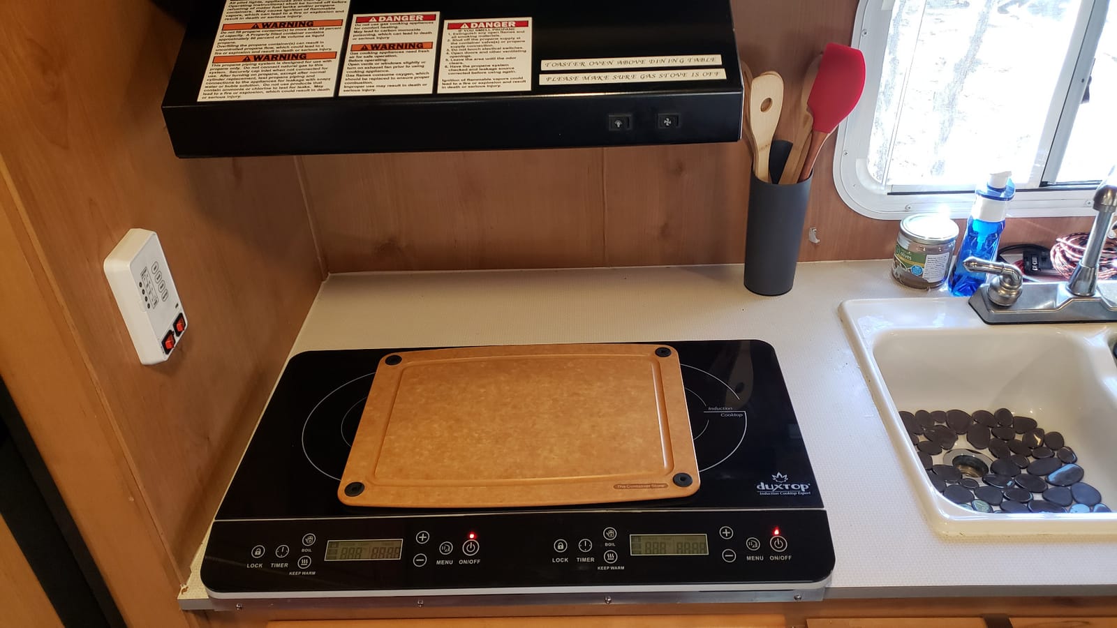 Duxtop LCD Portable Double Induction Cooktop 1800W Countertop Burner 9620LS | Induction Cooktop 2 Burner Digital Electric Sensor Touch Stove BT-350DZ customer photo 2