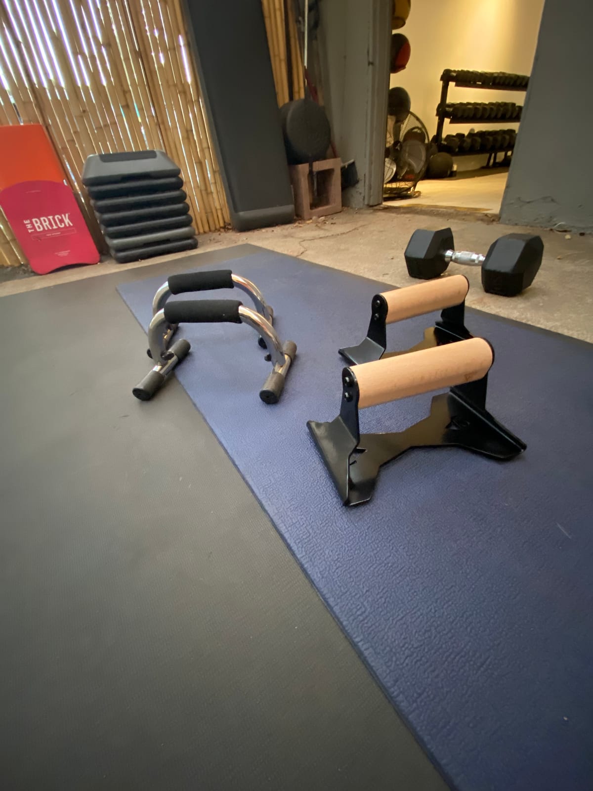 PULLUP & DIP Parallettes - Push Up Handles with Ergonomic Wooden Handles & Heavy-Duty Steel - Non-slip Parallettes Bars for Strength Training and Calisthenics - Press Up Handles for Push Ups customer photo 1