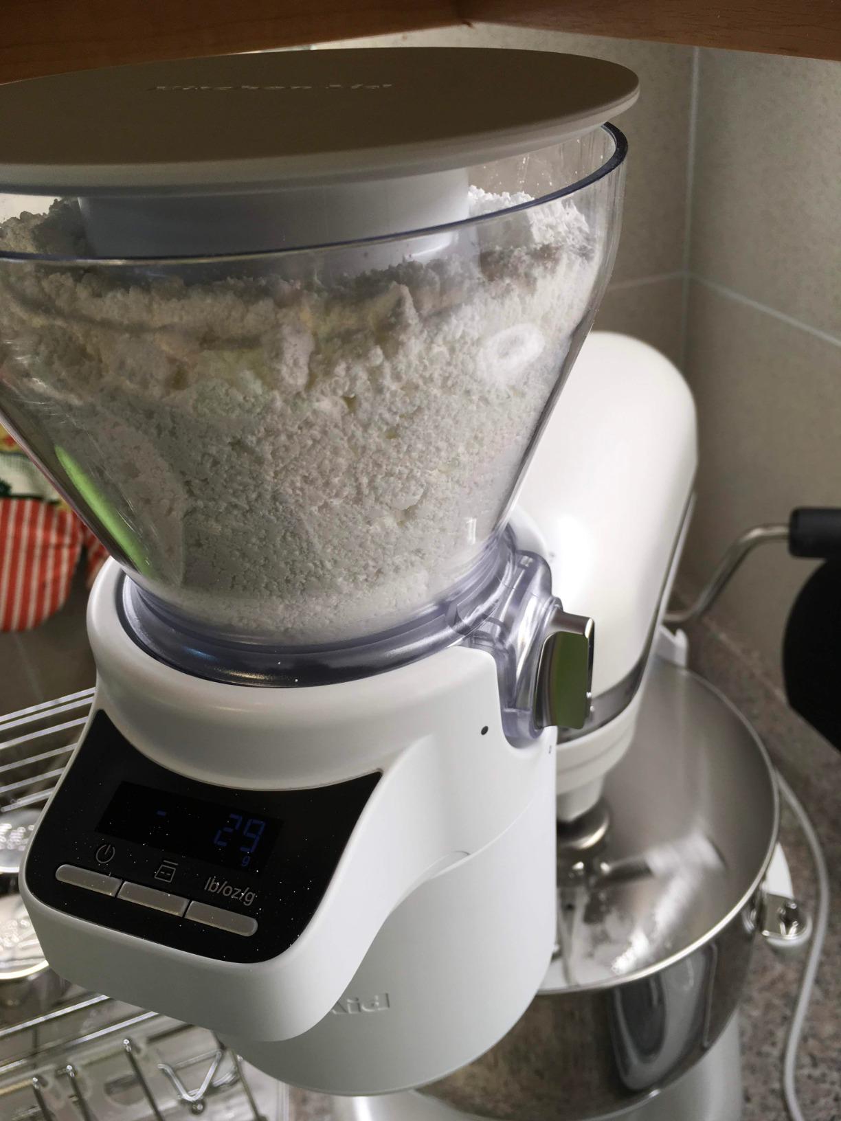 KitchenAid KSMSFTA Sifter with Scale Attachment for KitchenAid Stand Mixers | Fits all Household KitchenAid Stand Mixers, Auto, Hand free sifting, Digital Scale, 4 cup hopper, storage case customer photo 1