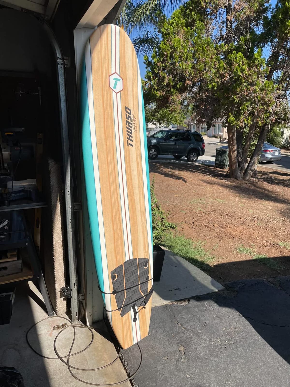 Thurso Surf 7/8 ft Soft Top Foam Beginner Surfboard for Adults and Kids Perfect Longboard for Surfing Beach Fun and Water Sports Lightweight and Durable Modern Design for All Levels of Surfers customer photo 1