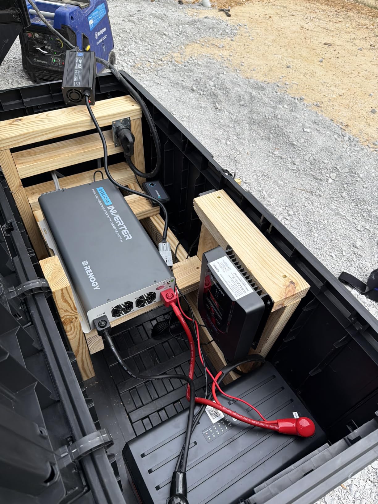 Renogy Inverter P2 2000W Pure Sine Wave Inverter 12V DC to 110V AC Converter, Off-Grid Solar Power Inverters for Vehicles, Truck, RV, Home, with Built-in 5V/2.1A USB/Hardwire Port, Remote Controller, Surge 4000W customer photo 2