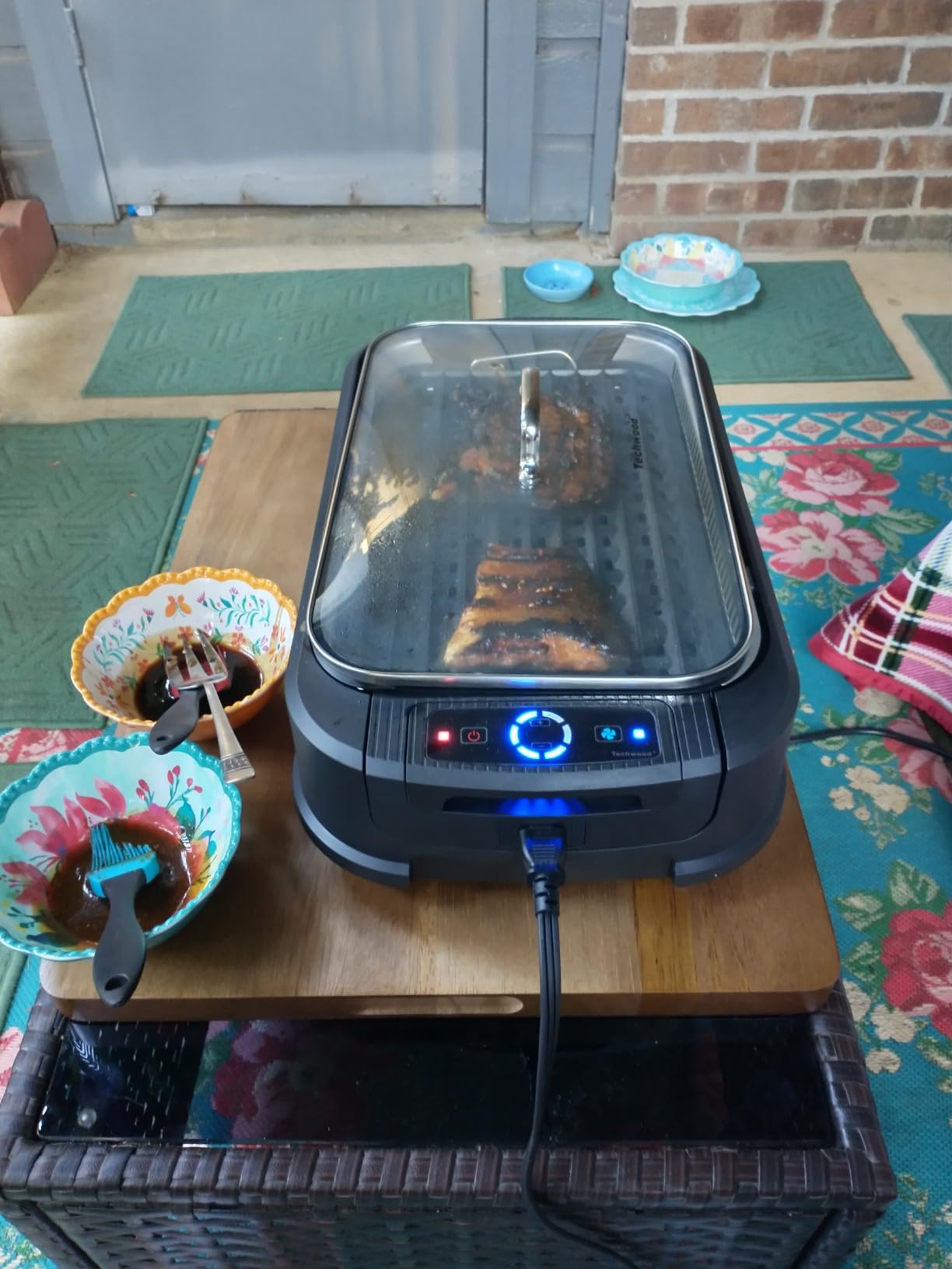 Indoor Smokeless Grill, Techwood 1500W Electric Indoor Grill customer photo 1