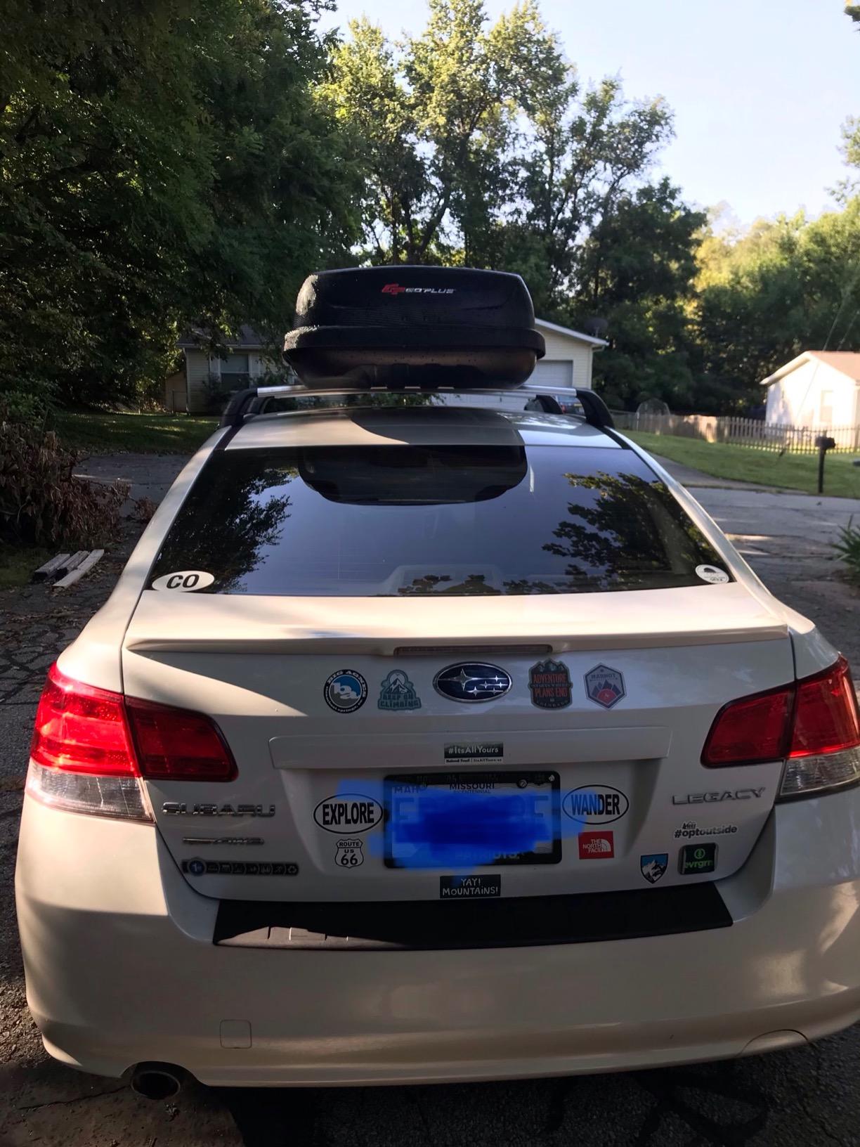 Goplus Rooftop Cargo Carrier Hard Shell, 14 Cubic Feet Waterproof Car Roof Cargo Carrier w/Dual Side Opening, Security Key, 165LBS Capacity, for 17