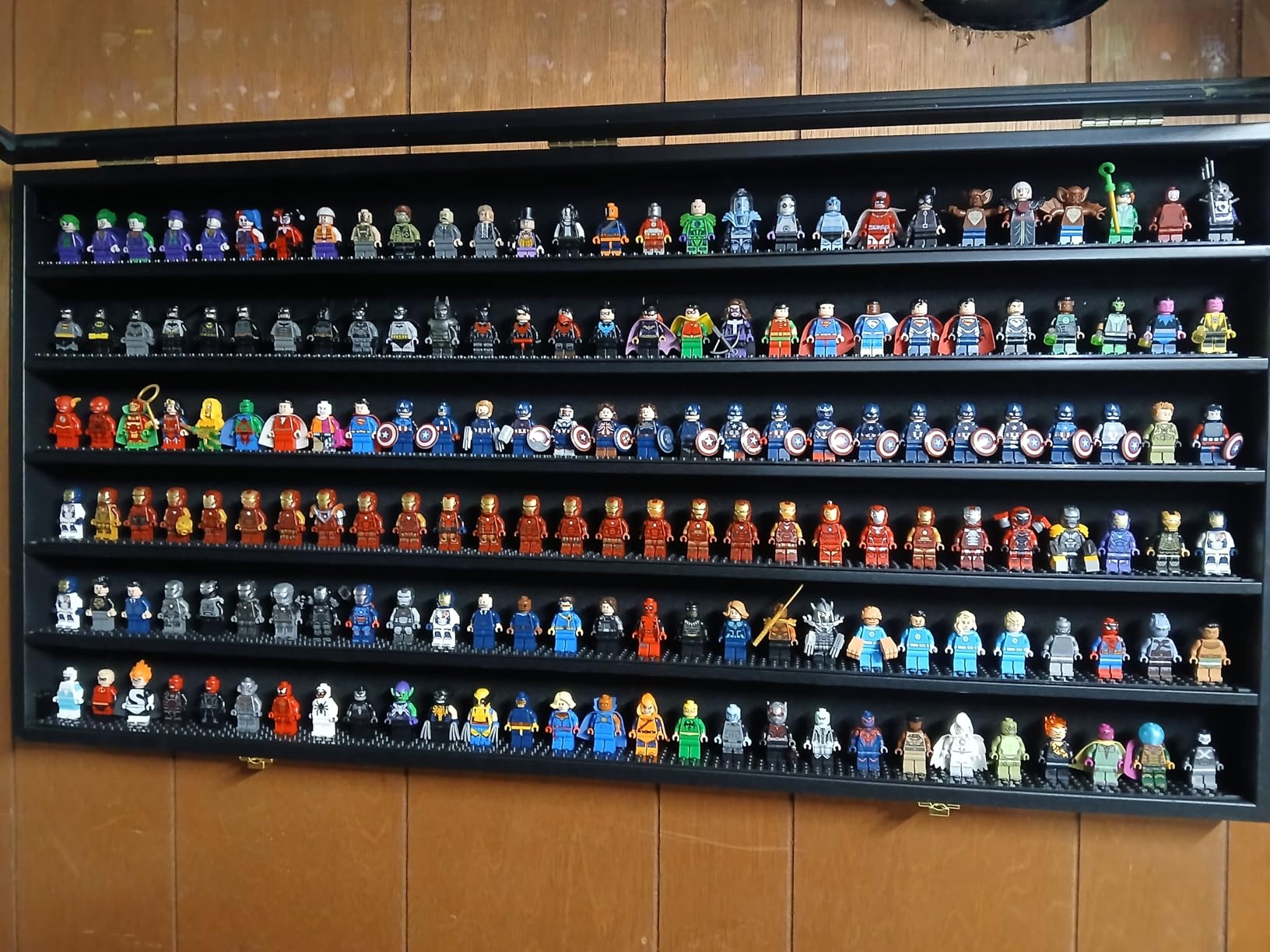 DisplayGifts Toy Minifigures Miniatures Display Case Frame Wall Cabinet Stand 200 Toys Dust Protection Black customer photo 1