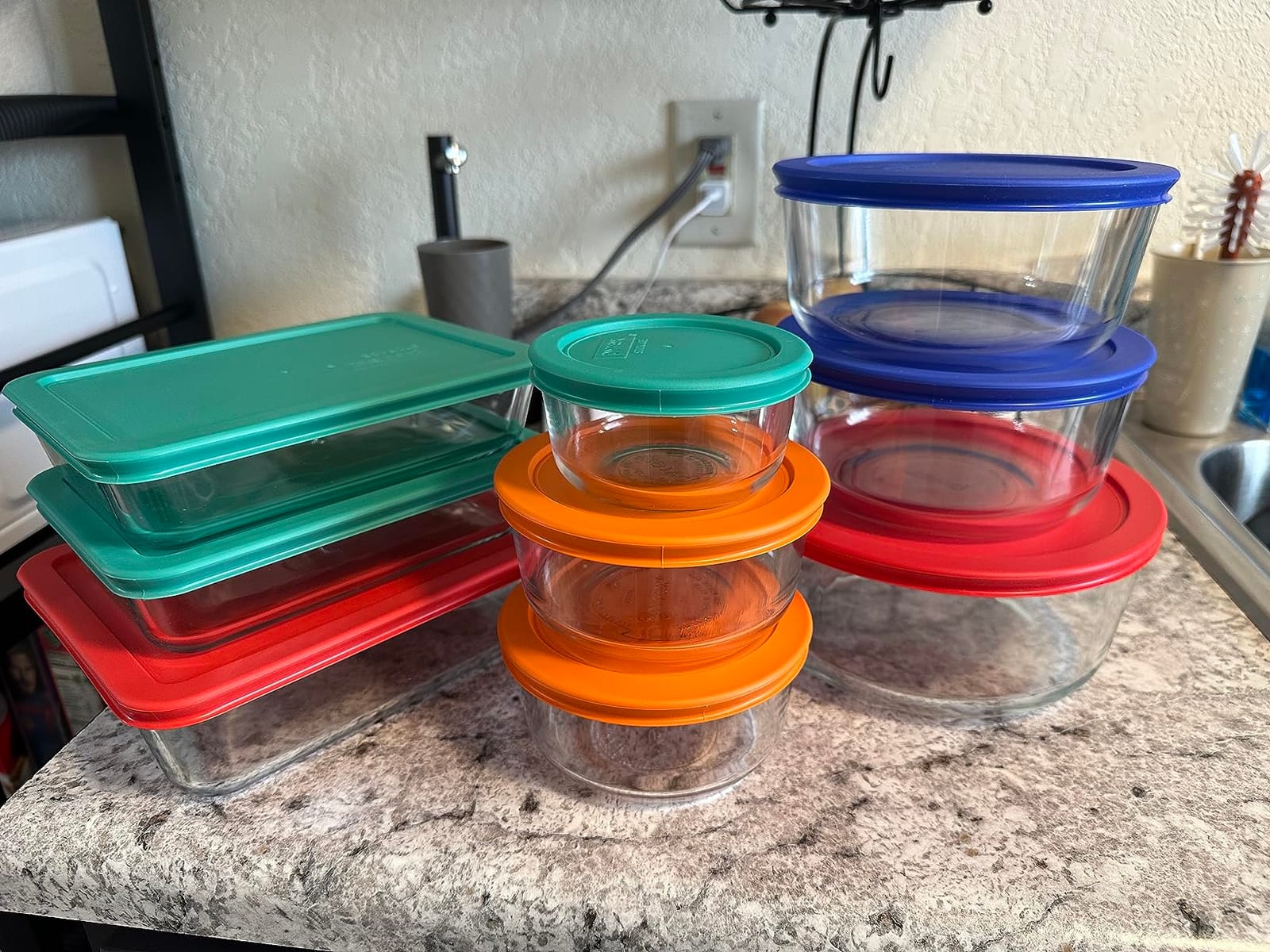 Pyrex Simply Store (5-Pack) Large Glass Food Storage Containers Set | Meal prep containers (3, 6 & 11 cup) with BPA-free plastic lids, dishwasher & microwave safe customer photo 2
