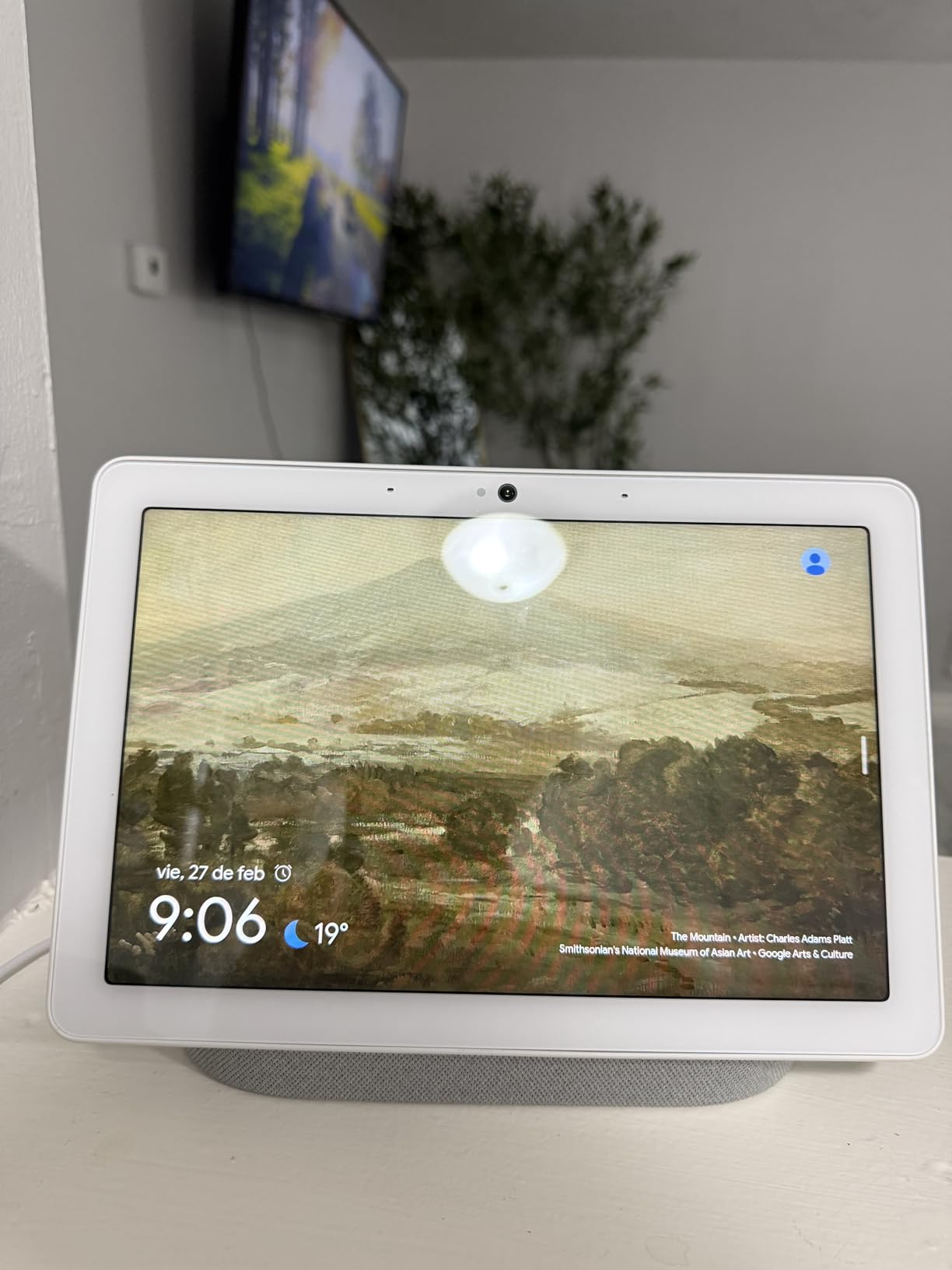 Google Nest Hub Max 10-inch Smart Display with Google Assistant - Chalk customer photo 1