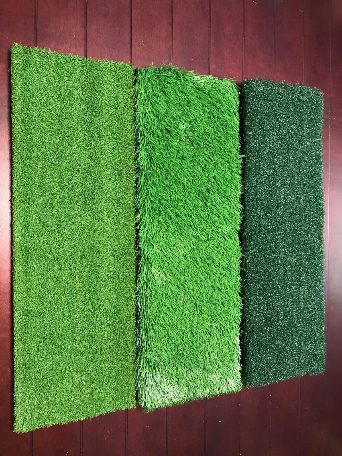 GoSports Tri-Turf XL Golf Hitting Mat - 24x24 in Golf Practice Mat for Indoor/Outdoor Training, Fairway Rough Tee Turf, Portable Golf Mat for Backyard, Garage & Golf Simulator Use customer photo 1