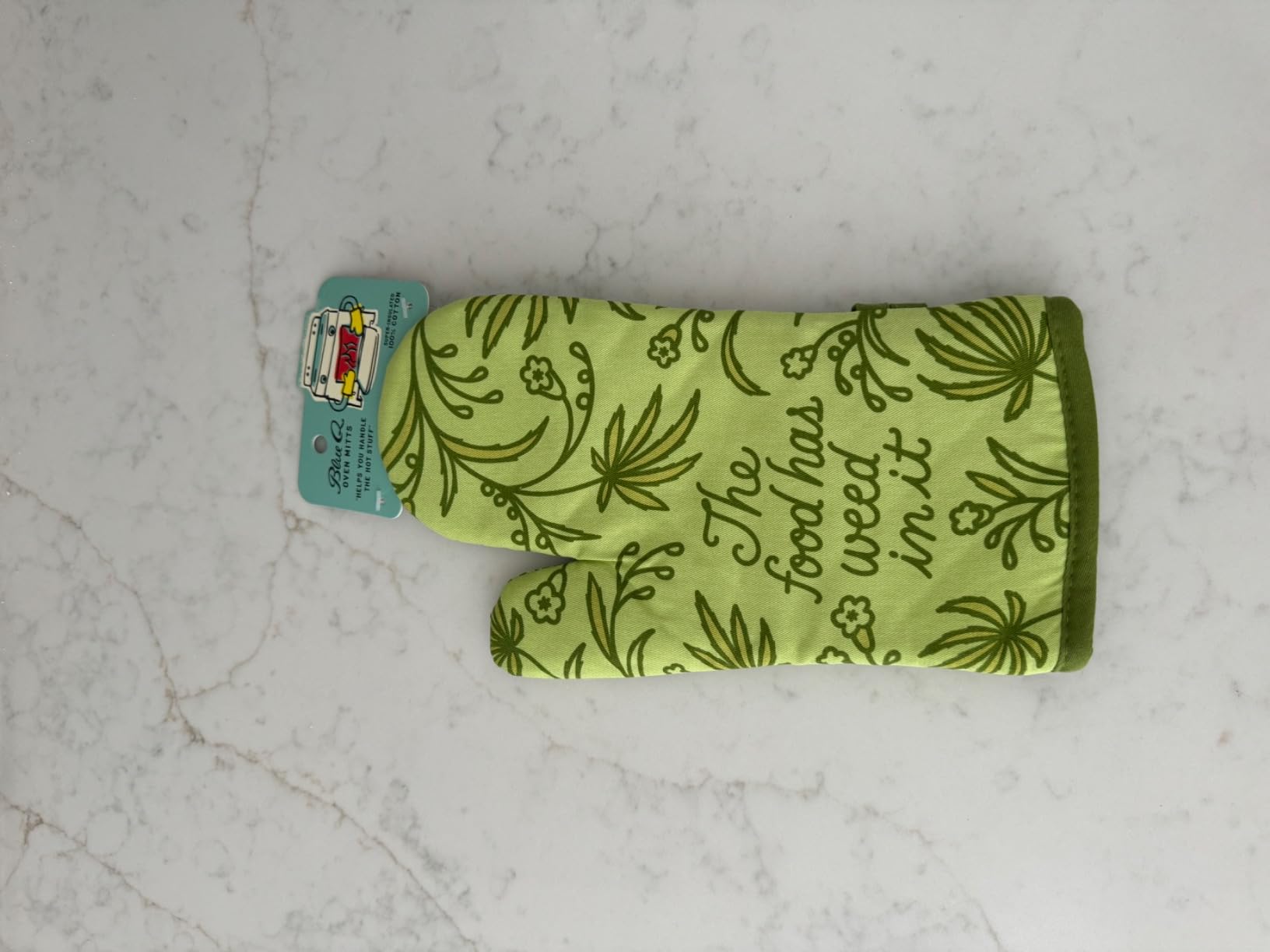 Blue Q Oven Mitts - Cute Kitchen Accessories & Kitchen Gifts - The Secret | Cute Oven Mitts with unique artwork customer photo 2