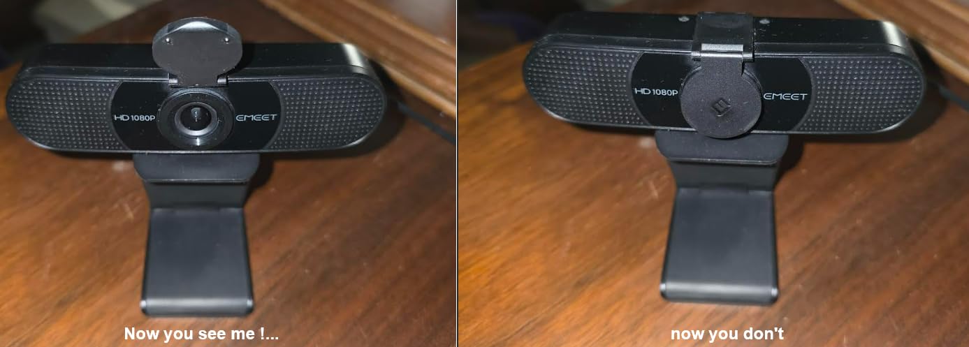 EMEET 1080P Webcam with Microphone, C960 Web Camera 2 Mics Streaming Webcam customer photo 2