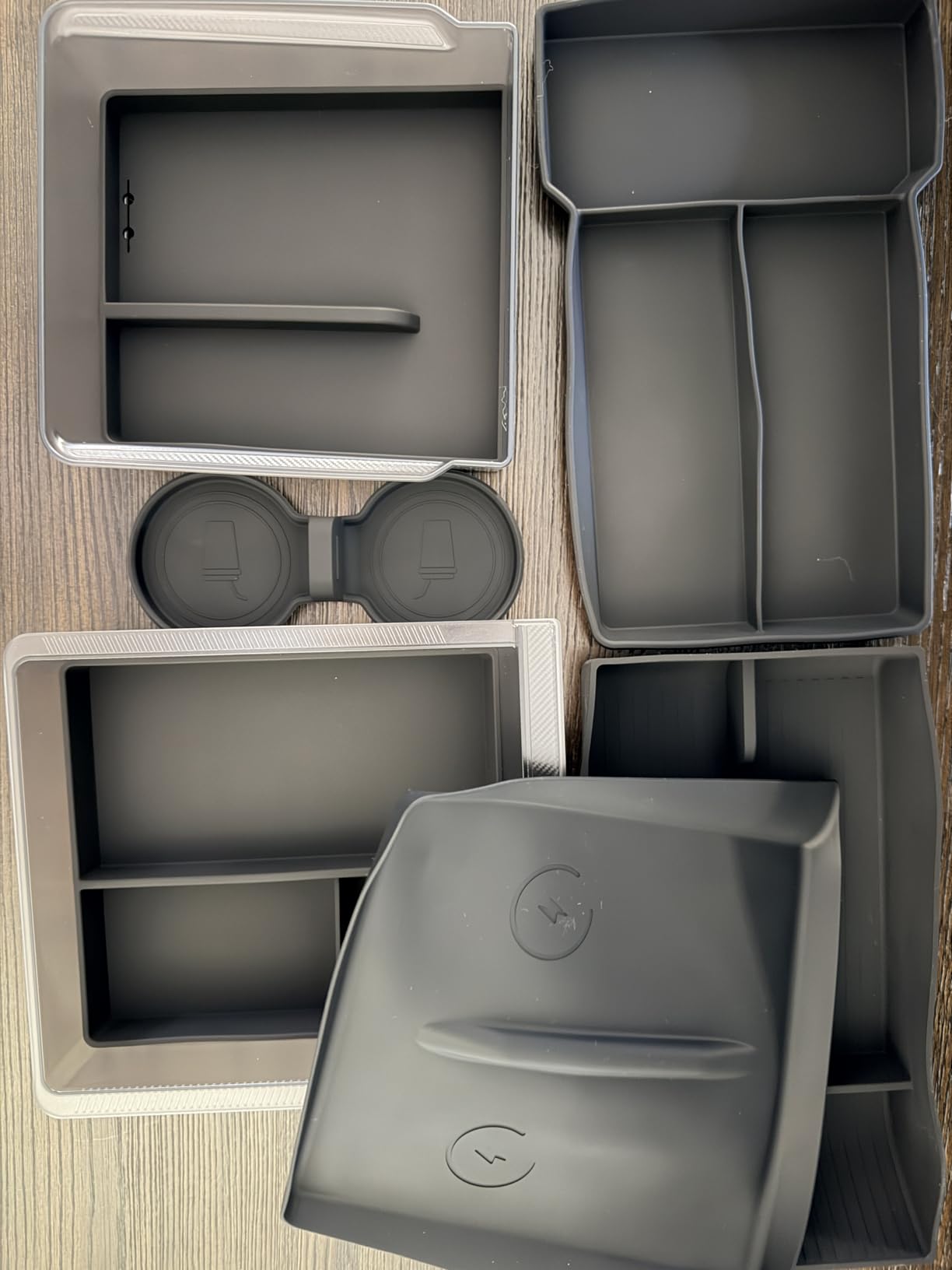 8PCS Center Console Organizer Tray for Tesla Model Y Juniper 2026 2025 | Only Premium & Performance, Durable PC and Silent Silicone Tray customer photo 2