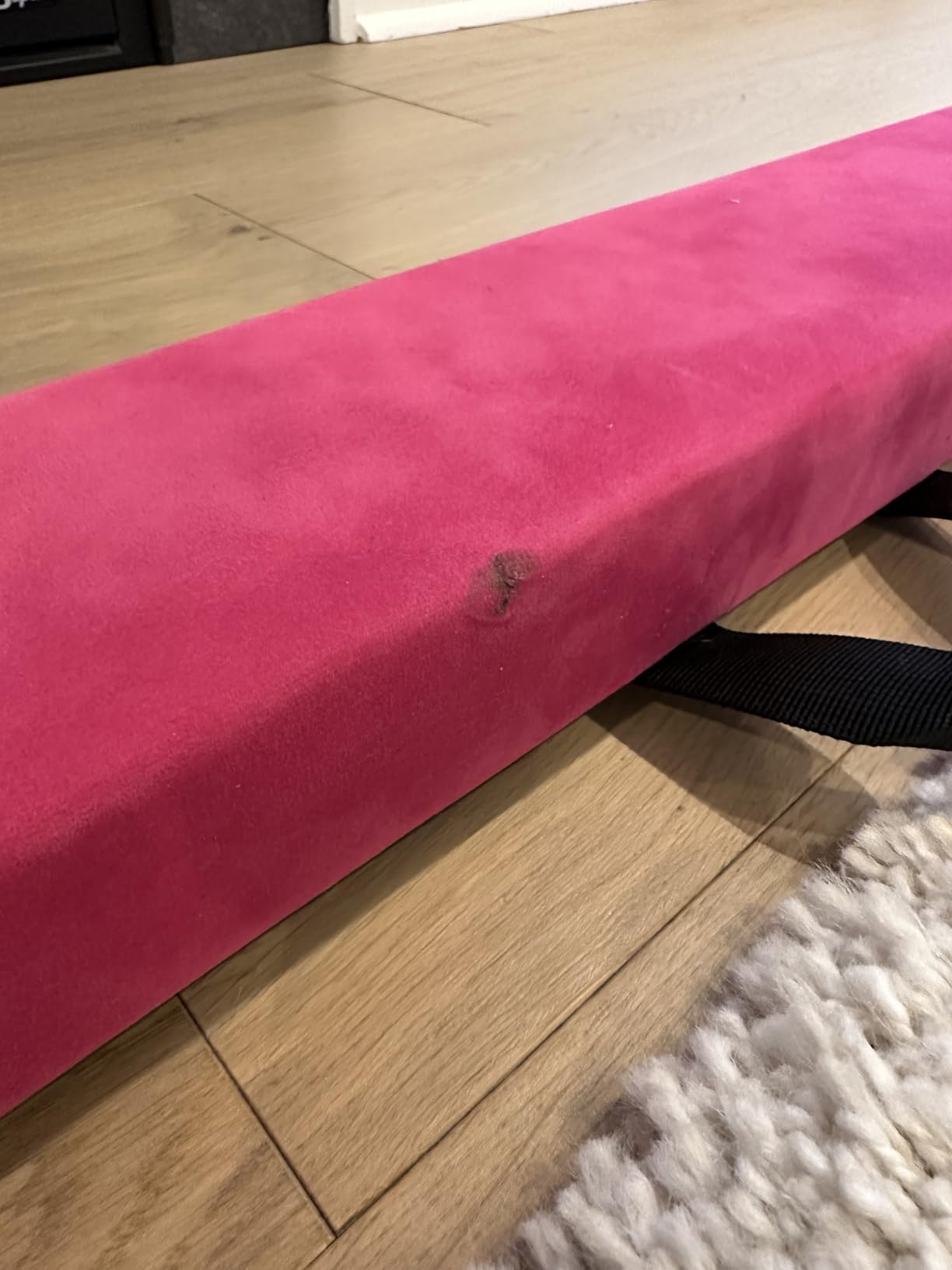 ZELUS 8' Folding Gymnastics Balance Beam, Floor Balance Beam w/Carry Handles Anti-Slip Base for Kids, Beginners & Professional Gymnasts customer photo 1