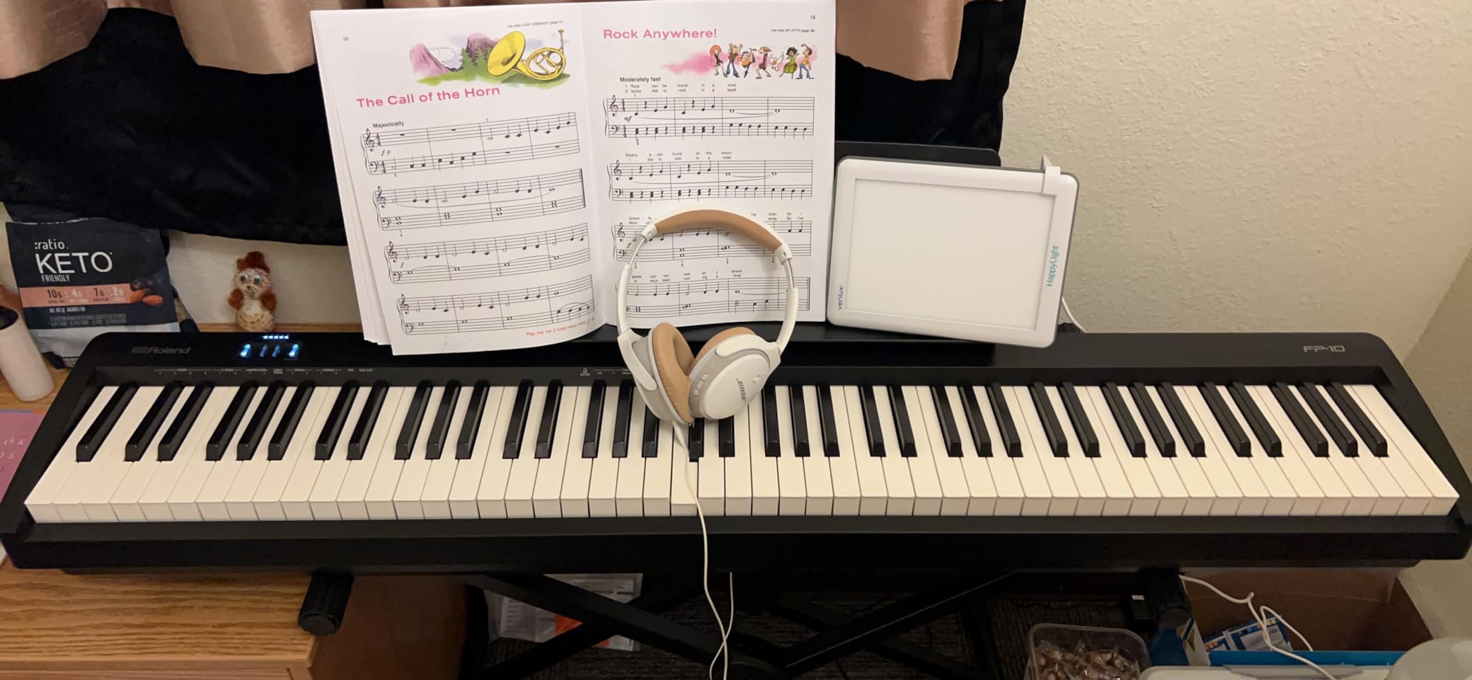 Roland FP-10 | Compact 88-Note Digital Piano | SuperNATURAL Piano Tones | Authentic Acoustic Feel Keyboard | Great for Beginners & Experienced Players | Bluetooth & MIDI Connectivity | 88-key PHA-4 keyboard with SuperNATURAL sound and Bluetooth for practice, performance and recording customer photo 1