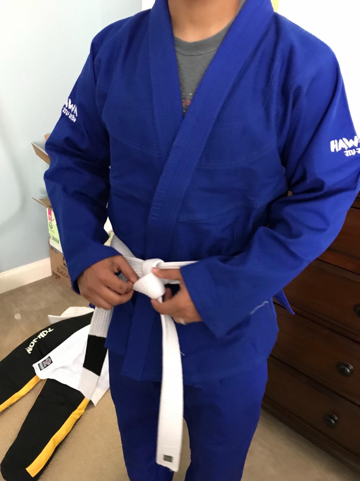 Hawk Sports Brazilian Jiu Jitsu Gi for Men and Women with Jacket, Pants, and White Belt for Martial Arts Training customer photo 1