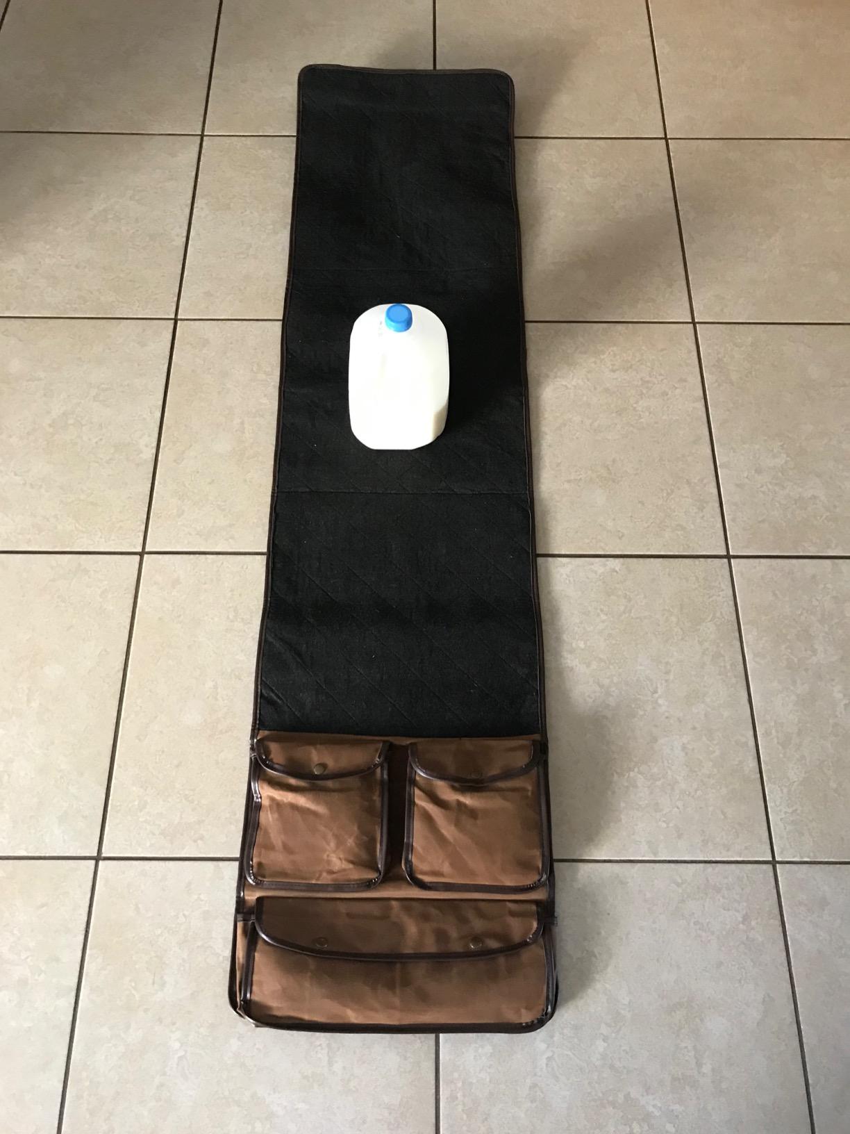 Rush Creek Creations Gun Cleaning Mat - Portable, Waxed Canvas, Handle, Weather Resistant Gun Cleaning and Shooting Mat, Brown customer photo 2