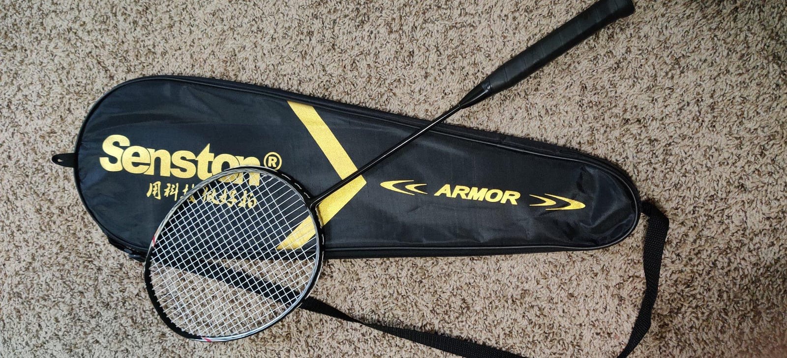 Senston N80 Carbon Fiber Badminton Racket 79g Lightweight 2-Player Set | Full Carbon Fiber 5U Frame, 79g Lightweight, Pyramid Wind-Resistant, Isometric Sweet Spot, 28 lbs Tension, 2 Carry Bags customer photo 2