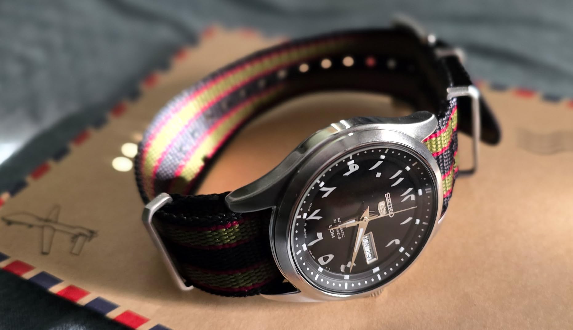 Seiko 5 Automatic Black Eastern Arabic Dial Men's Watch SNKP21J1 customer photo 1