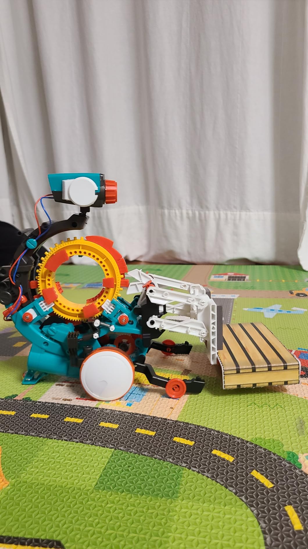 TEACH TECH Mech-5 STEM Coding Robot Building Kit for Kids Ages 10+ | Mechanical coding wheel programs the robot to throw, lift, kick, draw and perform other hands-on actions customer photo 1