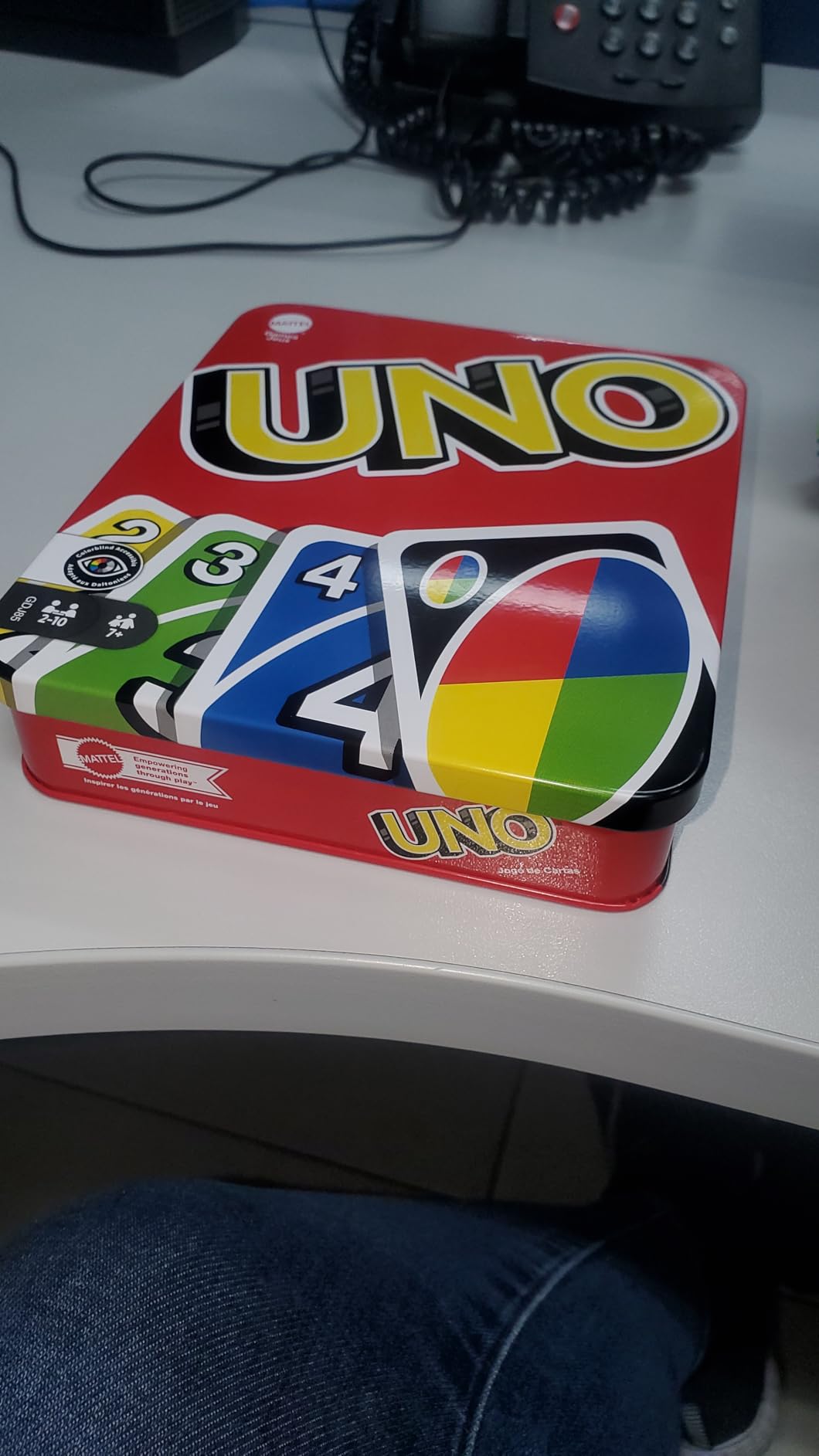 Mattel Games UNO Card Game for Kid, Adult & Family Nights & Parties, Travel & Vacations, Color Blind Accessible & Customizable Deck (Amazon Exclusive) customer photo 1