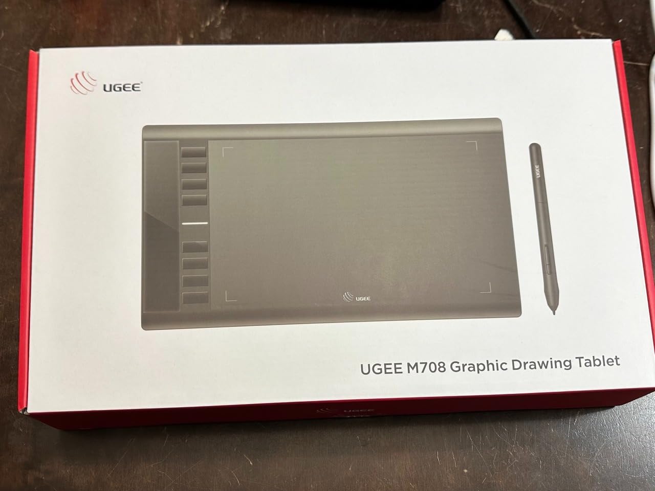 UGEE M708 Drawing Tablet, 10x6 inch Large Space for Digital Drawing | 8 Hot Keys, Passive Stylus of 16384 Levels Pressure, Digital Graphics Art Tablet, For PC Paint, Design, Art Creation Sketch customer photo 2