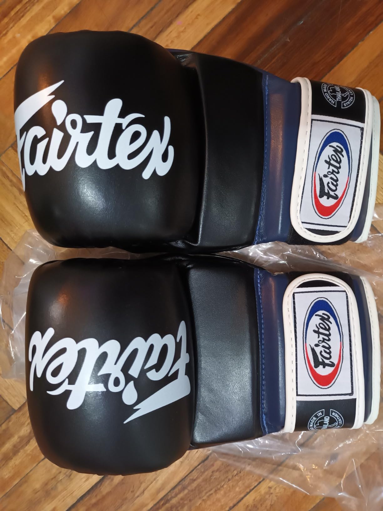 Fairtex FGV18 MMA Boxing Gloves, Leather Muay Thai Martial Arts Training | Full-grain hide with breathable mesh lining. Double-stitched wrist strap balances weight for bag drills and fitness routines customer photo 2