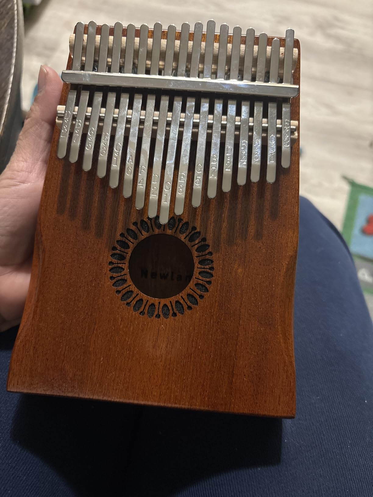 Newlam Kalimba Thumb Piano 17 Keys, Musical Gift for Kids and Adults customer photo 2