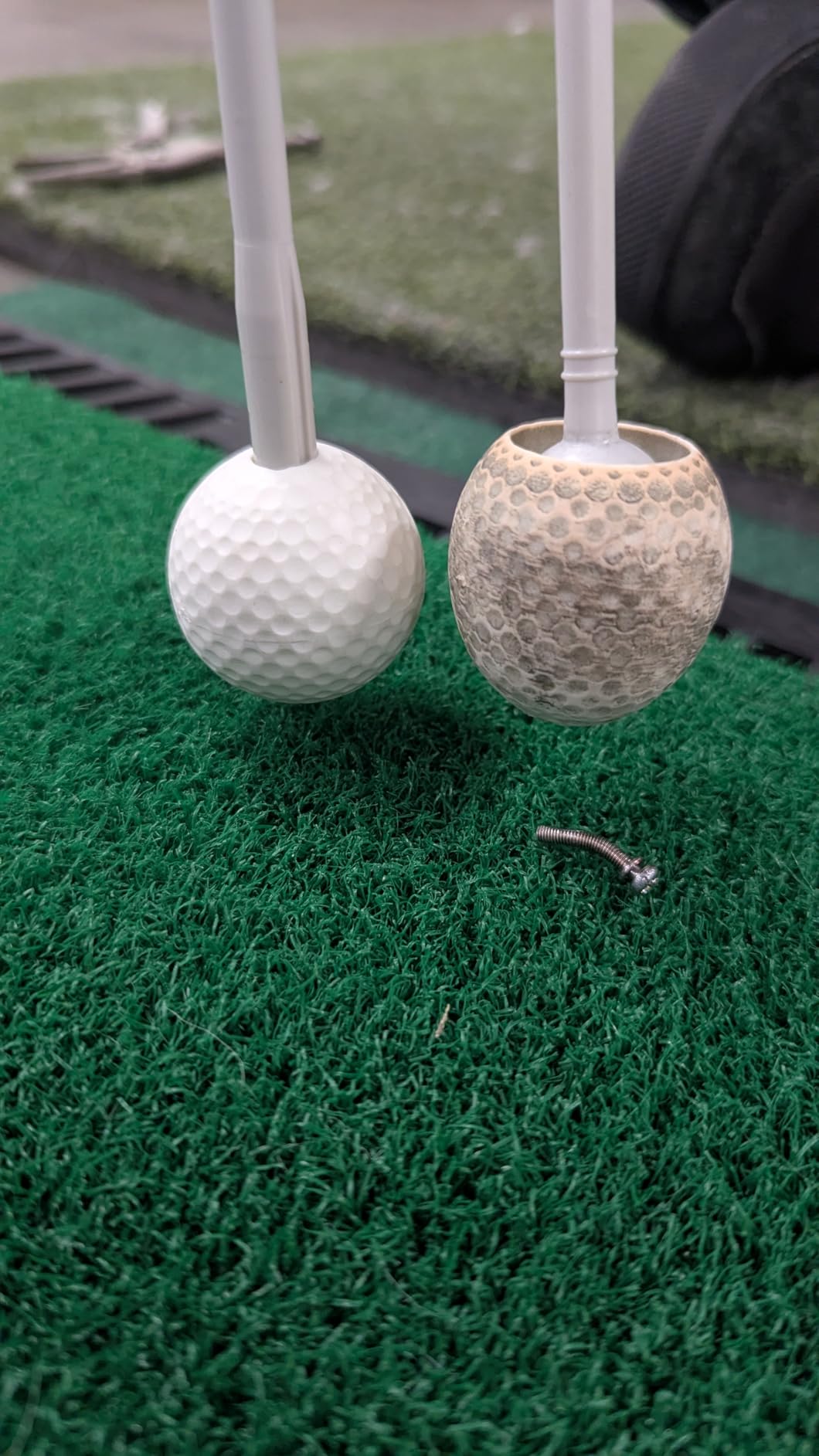 WINNER SPIRIT Real Swing 300 Golf Swing & Hitting Trainer, True Impact, Checking Path After Swing Practice Mat Groover Training Aid, Height Adjustable customer photo 2