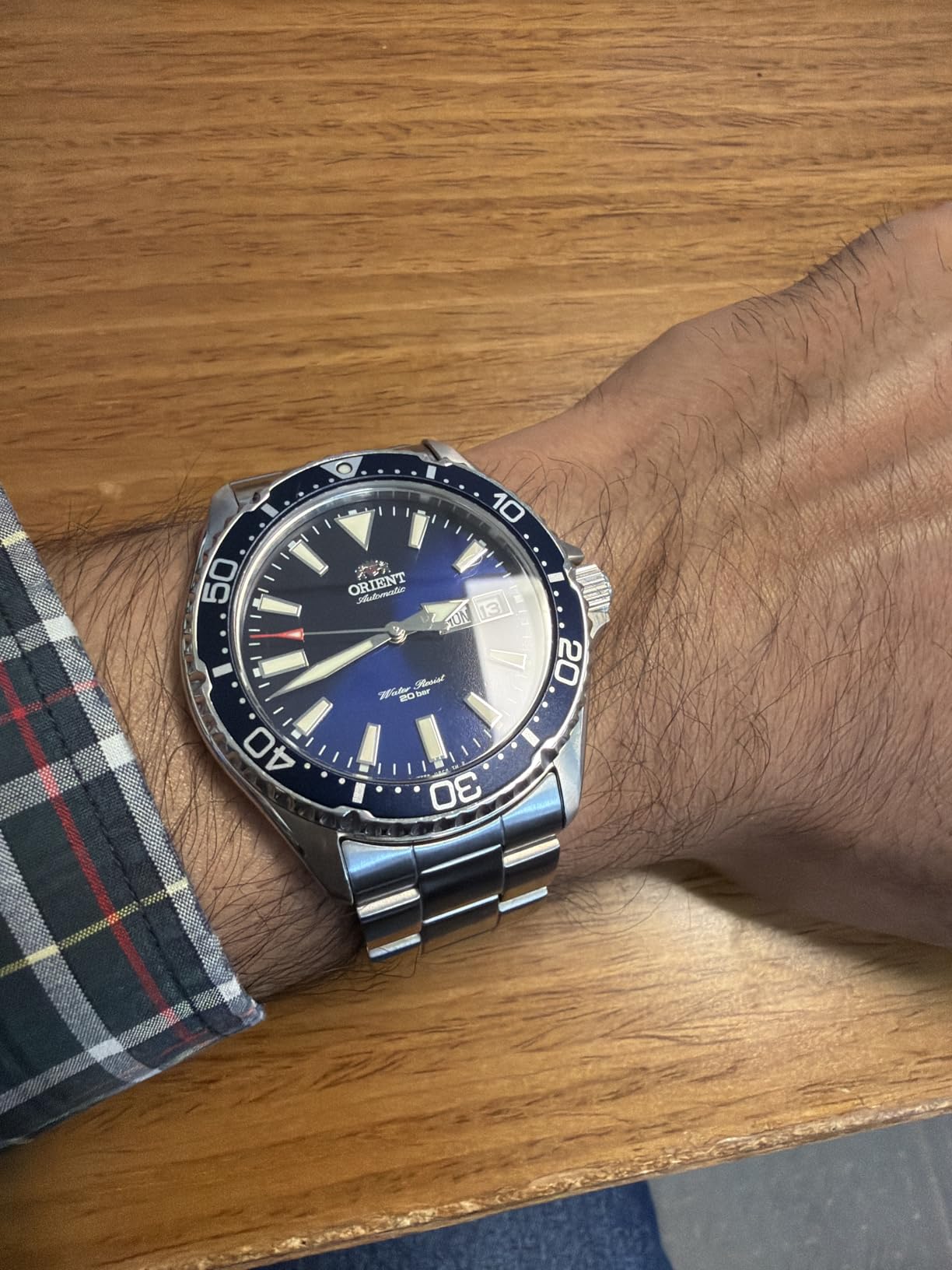 Orient Men's Kamasu Stainless Steel Automatic Diving Watch with Sapphire Crystal customer photo 1