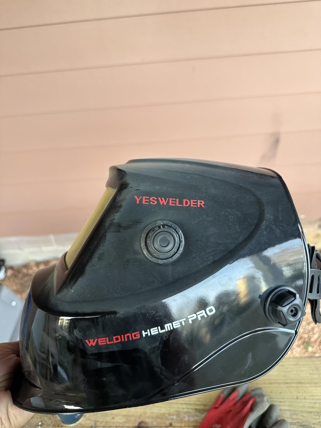 YESWELDER Auto Darkening Welding Helmet 1/1/1/1 True Color, LYG-L600A | 2 arc sensors, 1/30000s response, blue light blocking lens, shade 3.5/9-13 for TIG MIG ARC and GRIND, ANSI Z87.1 certified customer photo 1