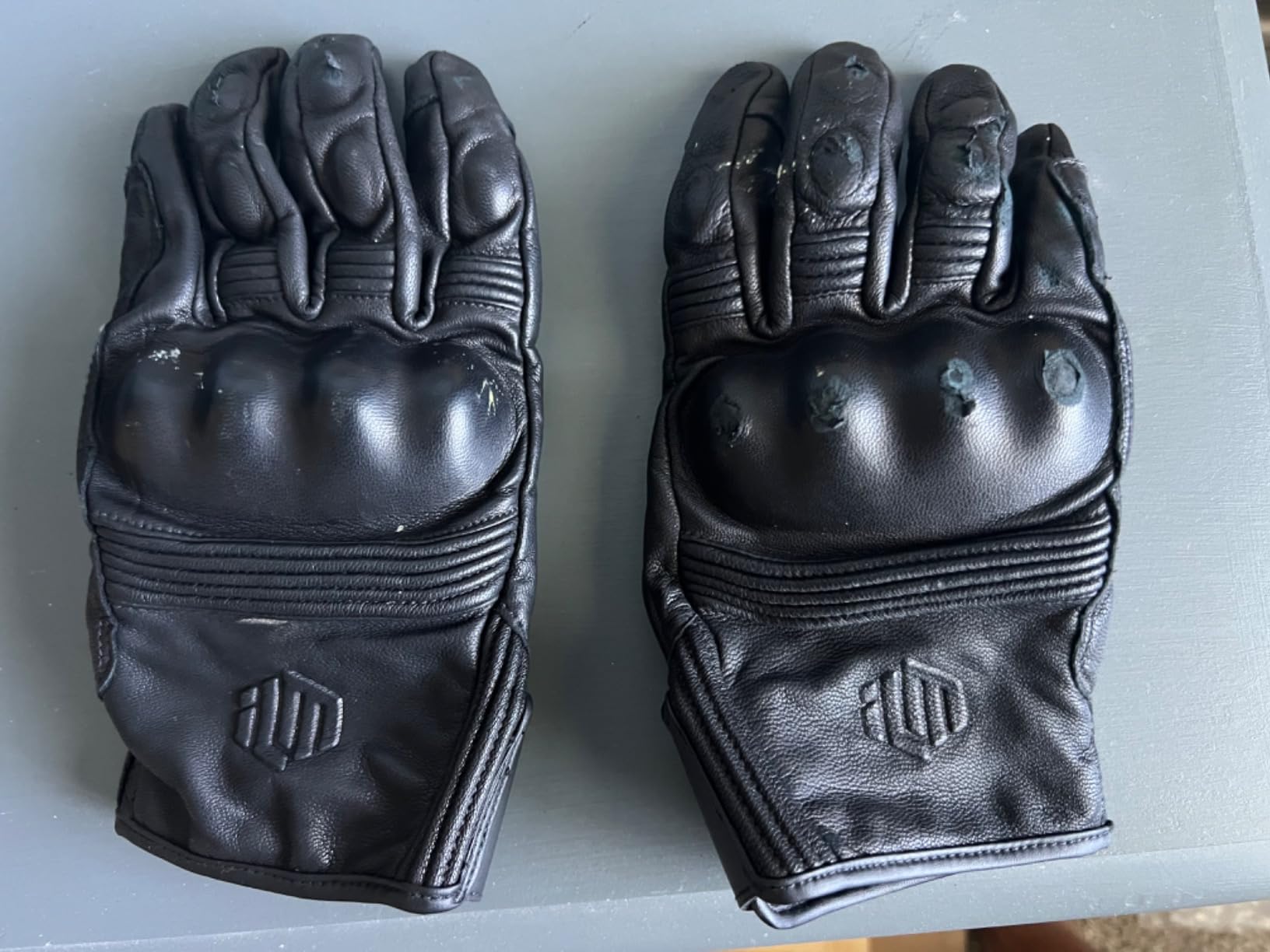 ILM Goatskin Leather Motorcycle Motorbike Powersports Racing Gloves Touchscreen for Men and Women Model DN01 customer photo 1