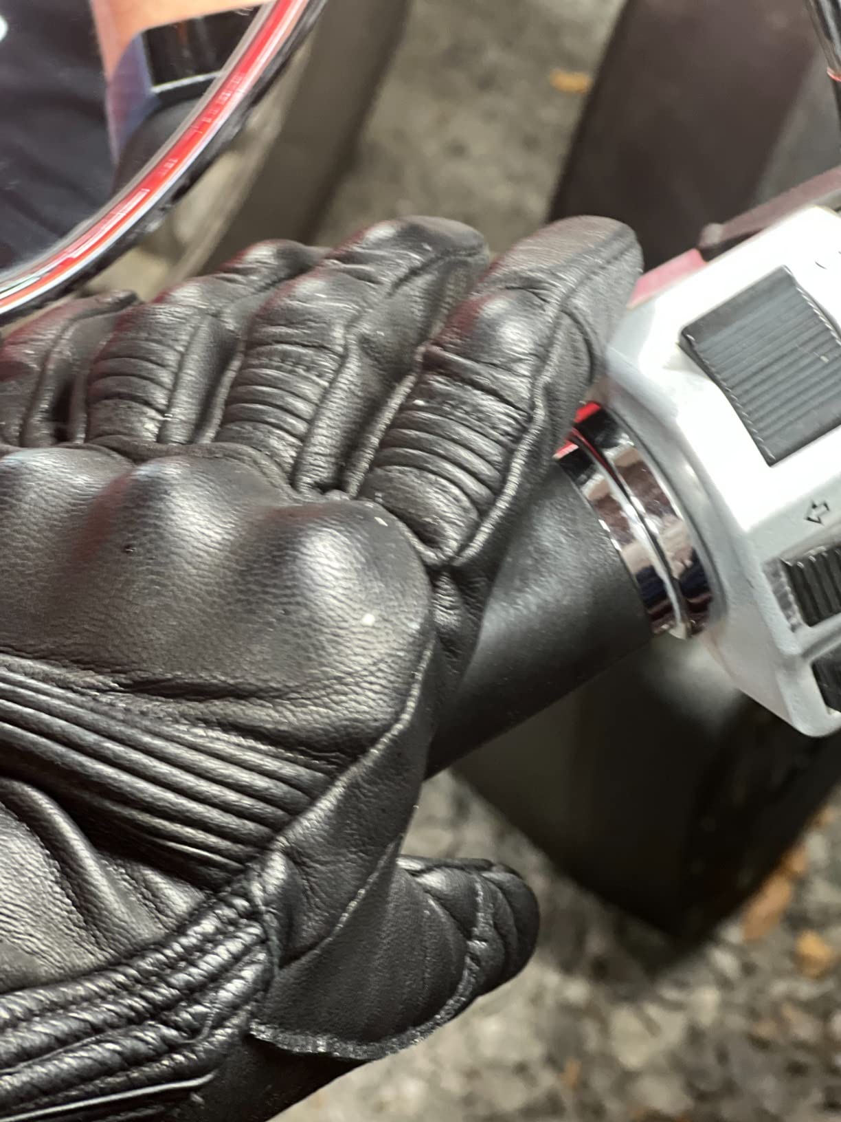 ILM Goatskin Leather Motorcycle Motorbike Powersports Racing Gloves Touchscreen for Men and Women Model DN01 customer photo 2