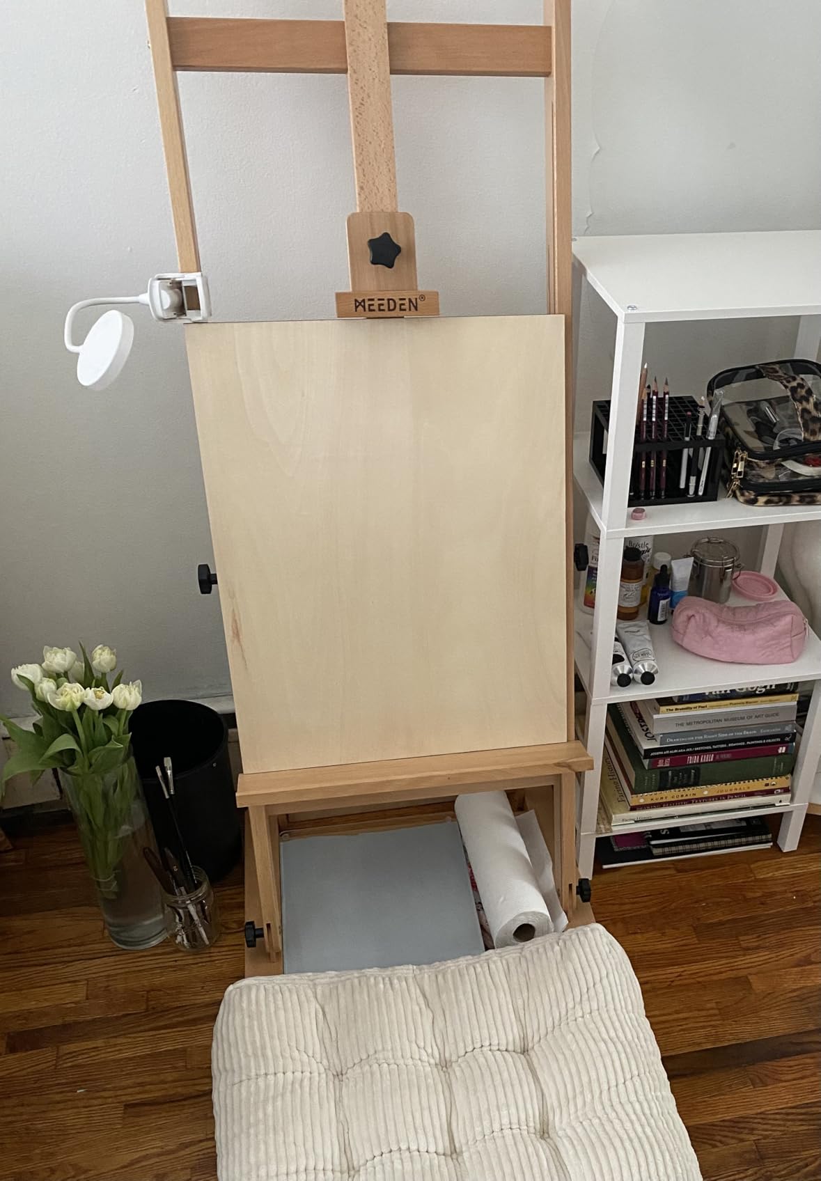 MEEDEN Art Easel for Painting - Heavy Duty H-Frame Artist Easel for Adults, Solid Beechwood Adjustable Studio Easel (69