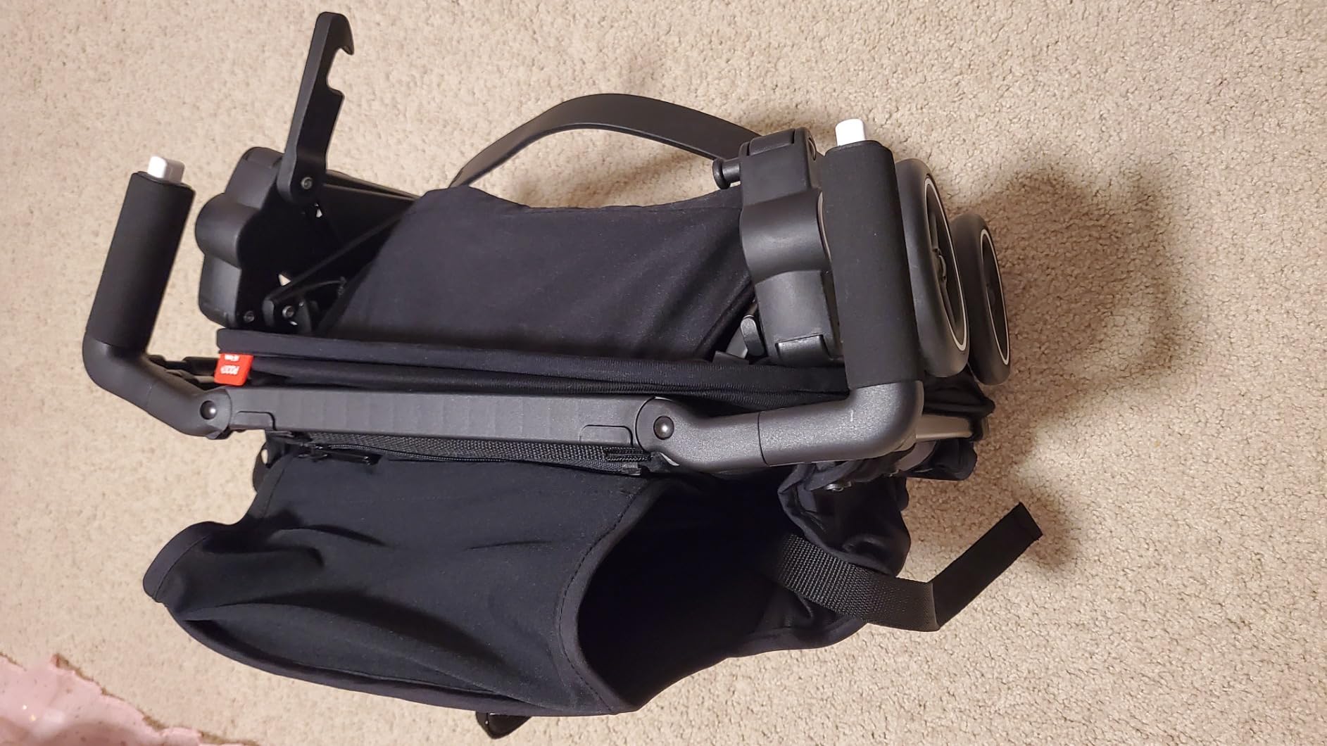 gb Pockit+ All-Terrain, Ultra Compact Lightweight Travel Stroller with Canopy and Reclining Seat in Velvet Black customer photo 2