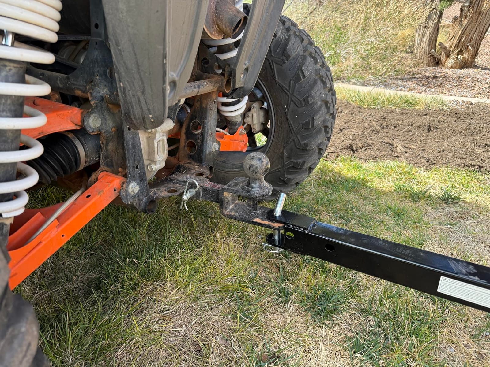 Impact IMPLEMENTS 1500lb ATV/UTV/Tractor Trailer with Solid Steel Floor, Aggressive Tires, & Pivoting Tongue. Great for Agricultural Use & Land Management customer photo 2