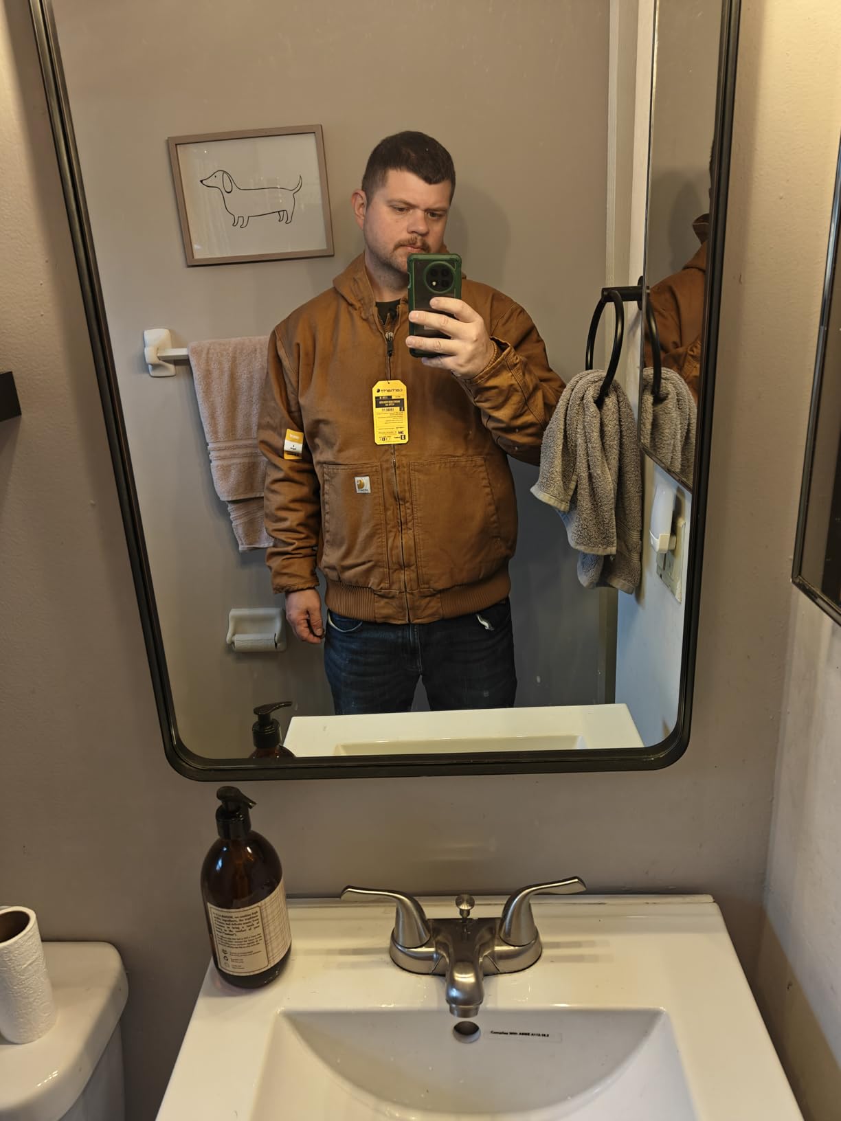 Carhartt Men's Washed Duck Active Jac customer photo 2