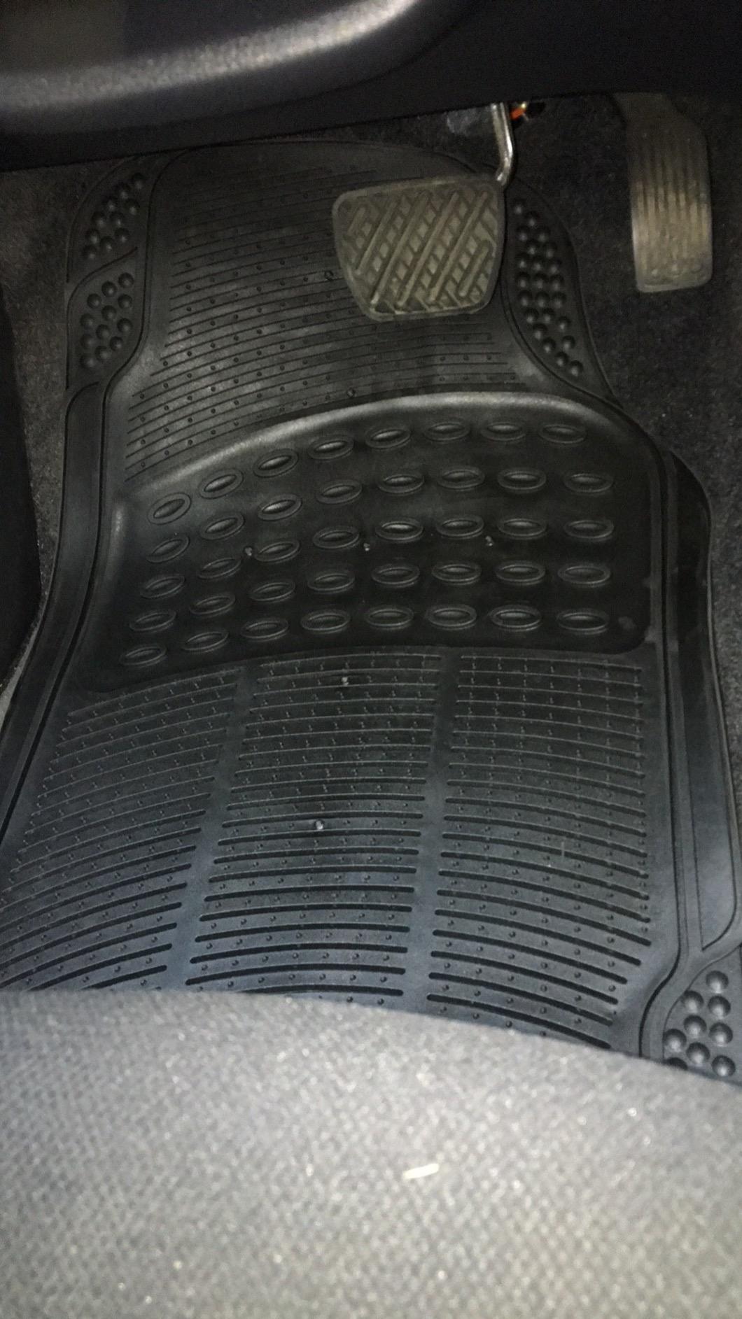 BDK ProLiner Car Floor Mats for Cars Trucks SUV, 3-Piece All-Weather Heavy Duty Rubber Liners with Universal Trimmable Fit, Durable Waterproof Vehicle Auto Floor Mats with Capture Ridges Black customer photo 1
