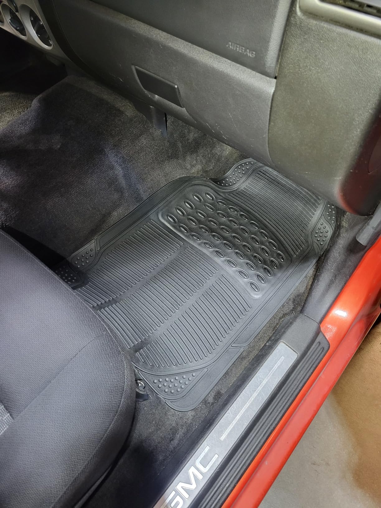 BDK ProLiner Car Floor Mats for Cars Trucks SUV, 3-Piece All-Weather Heavy Duty Rubber Liners with Universal Trimmable Fit, Durable Waterproof Vehicle Auto Floor Mats with Capture Ridges Black customer photo 2