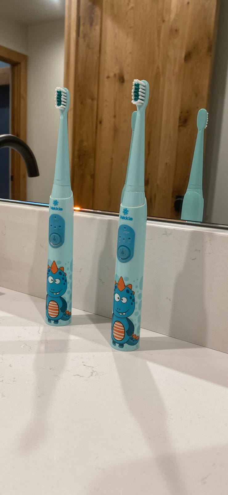 Vekkia Sonic Rechargeable Kids Electric Toothbrush(Blue) customer photo 1