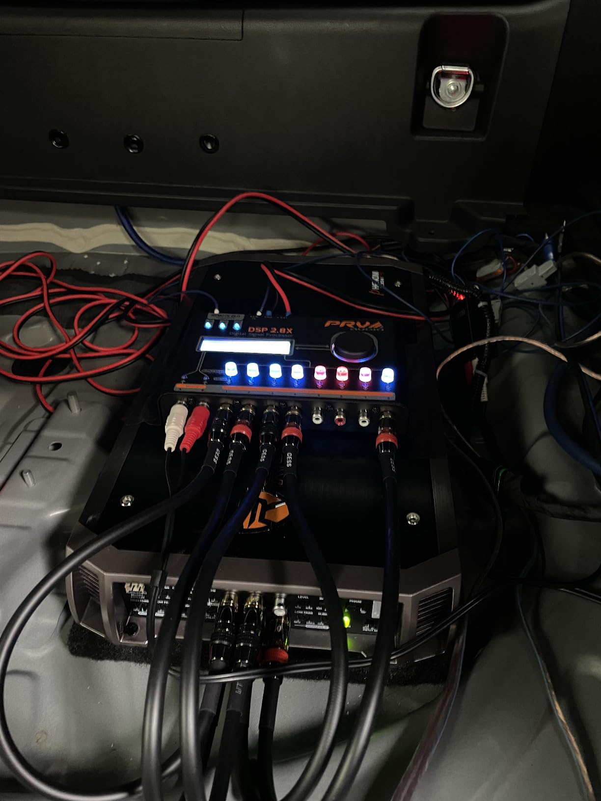 PRV AUDIO Car Audio DSP 2.8X Digital Crossover and Equalizer 8 Channel Full Digital Signal Audio Processor DSP with Sequencer Remote Relay customer photo 1