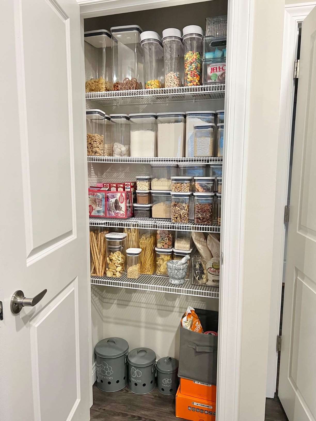 Good Grips POP Airtight Food Storage Containers with Lids, 20-Piece Set | Multi Size & Shape Containers, Stackable, Ideal to Store Flour, Sugar, Pasta, Coffee, Cereal, Rice, Dishwasher safe customer photo 1
