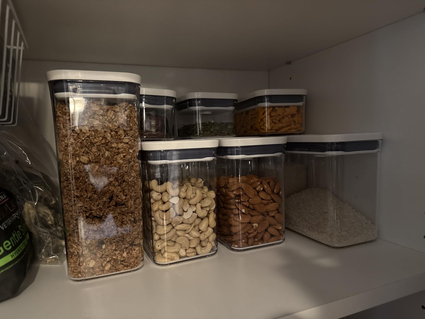 Good Grips 10-Piece POP Food Storage Container Set | Varied Sizes For Pantry Organization, One-Push Airtight Seal, Store Dry Goods like Flour or Sugar, Stackable, Dishwasher Safe customer photo 1