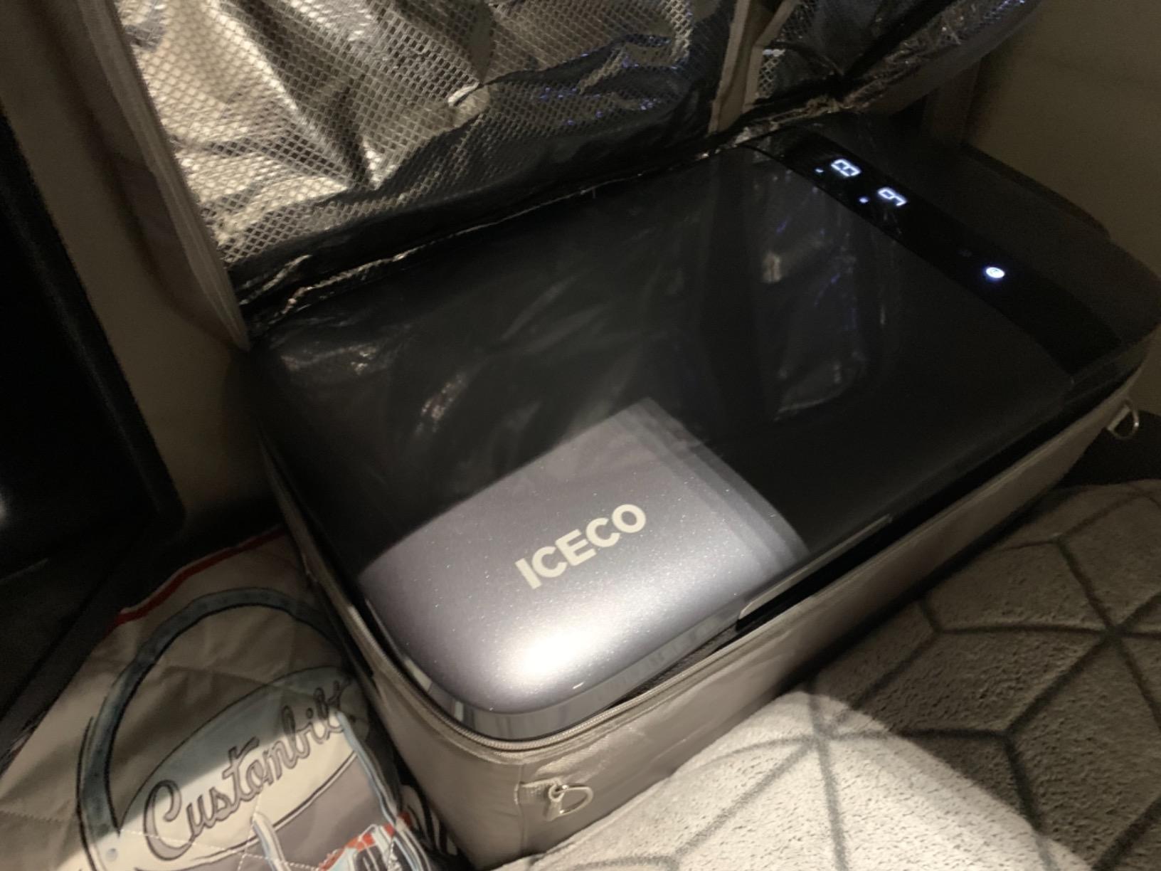 ICECO GO20 Dual Zone 12V Refrigerator, Portable Fridge Freezer with SECOP Compressor, DC 12/24V, AC 100-240V, 0℉ to 50℉ customer photo 1