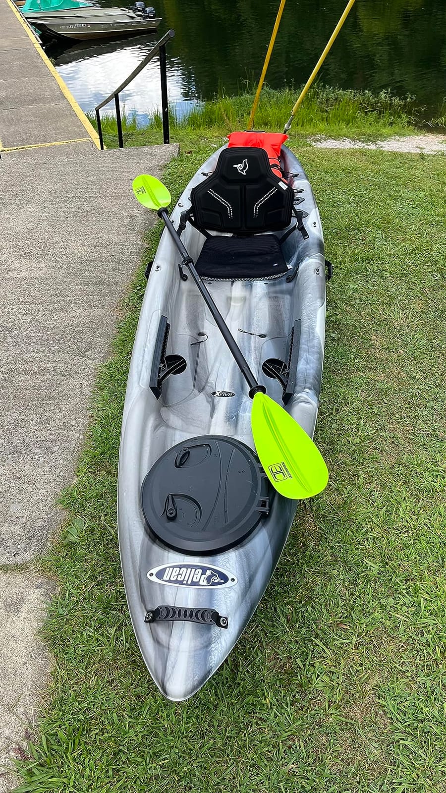OCEANBROAD Kayak Paddle 86in/218cm, 90.5in/230cm, 95in/241cm Alloy Shaft Kayaking Boating Canoeing Oar with Paddle Leash customer photo 2