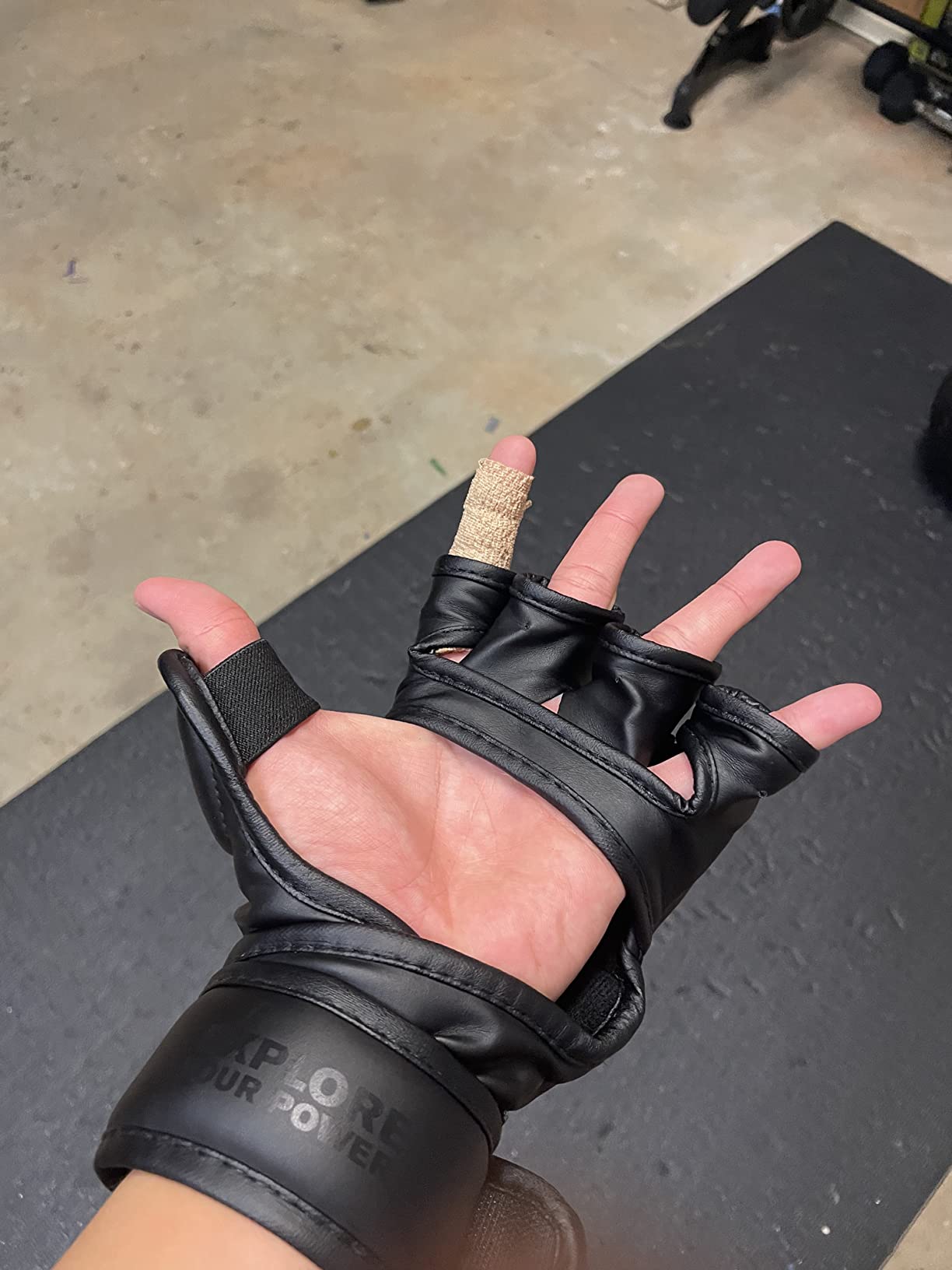 LIBERLUPUS MMA Gloves Sparring for Men - Open Palm Training Gloves for Grappling, Kickboxing, Muay Thai, Youth Self-Defense, Heavy Bag Workouts - Durable Synthetic Leather customer photo 1