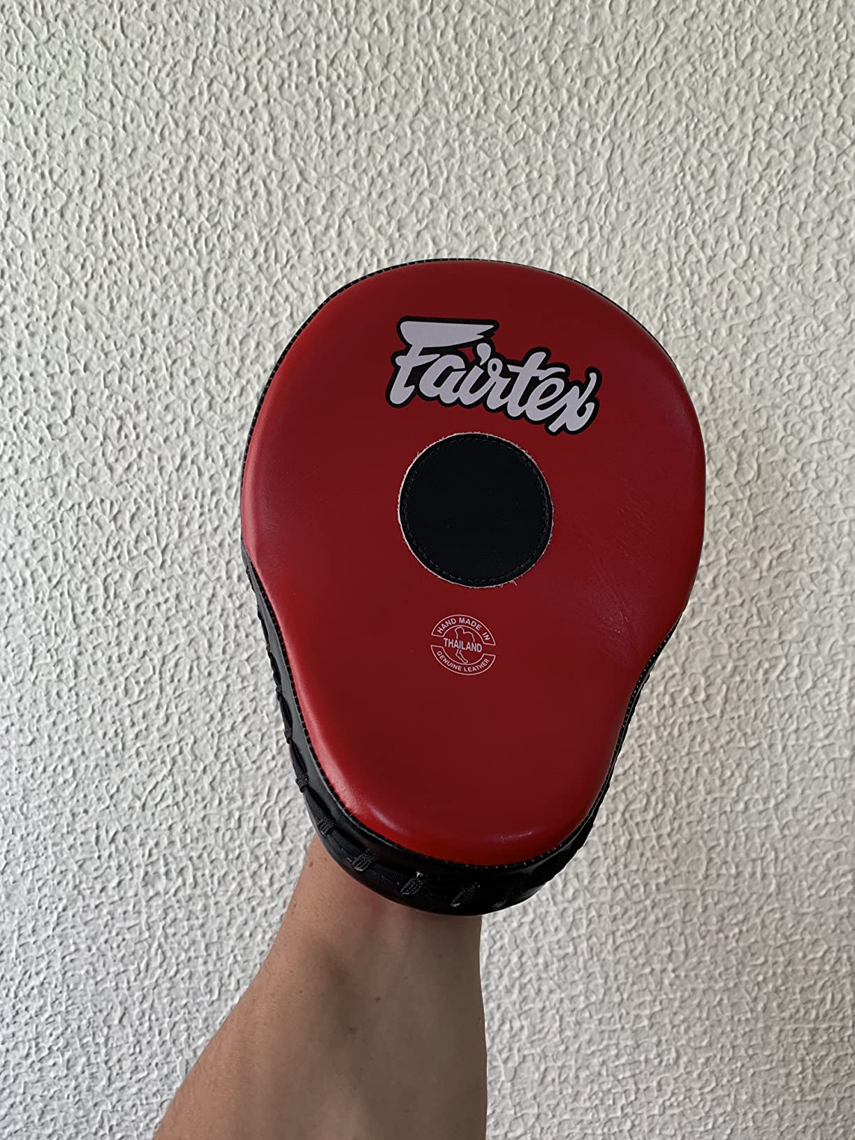 Fairtex FMV9 Contoured Focus Mitts | Striking Accuracy & Protection for Boxing, Muay Thai, Kickboxing | Ergonomic Design, Soft Padding, Secure Fit Leather customer photo 1