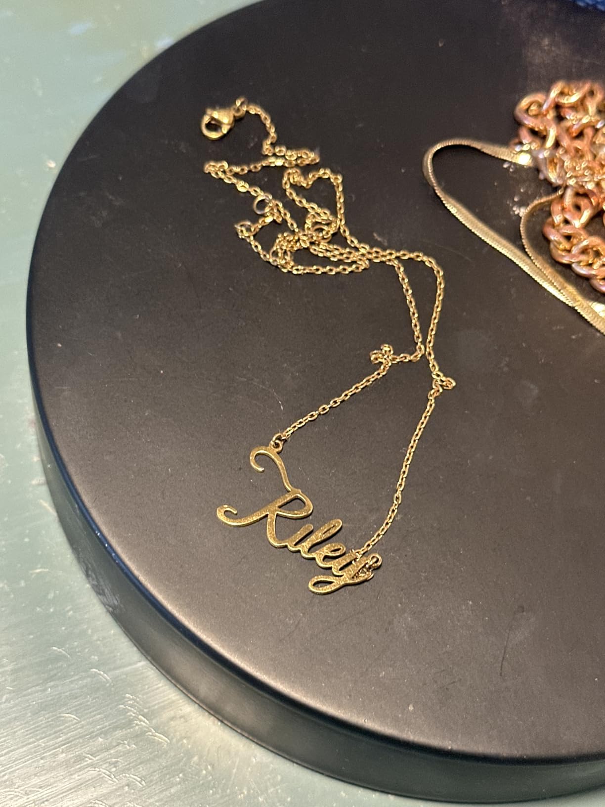 TinyName Custom Name Necklace Personalized 18K Gold Plated Nameplate Customized Jewelry Gift for Women customer photo 2