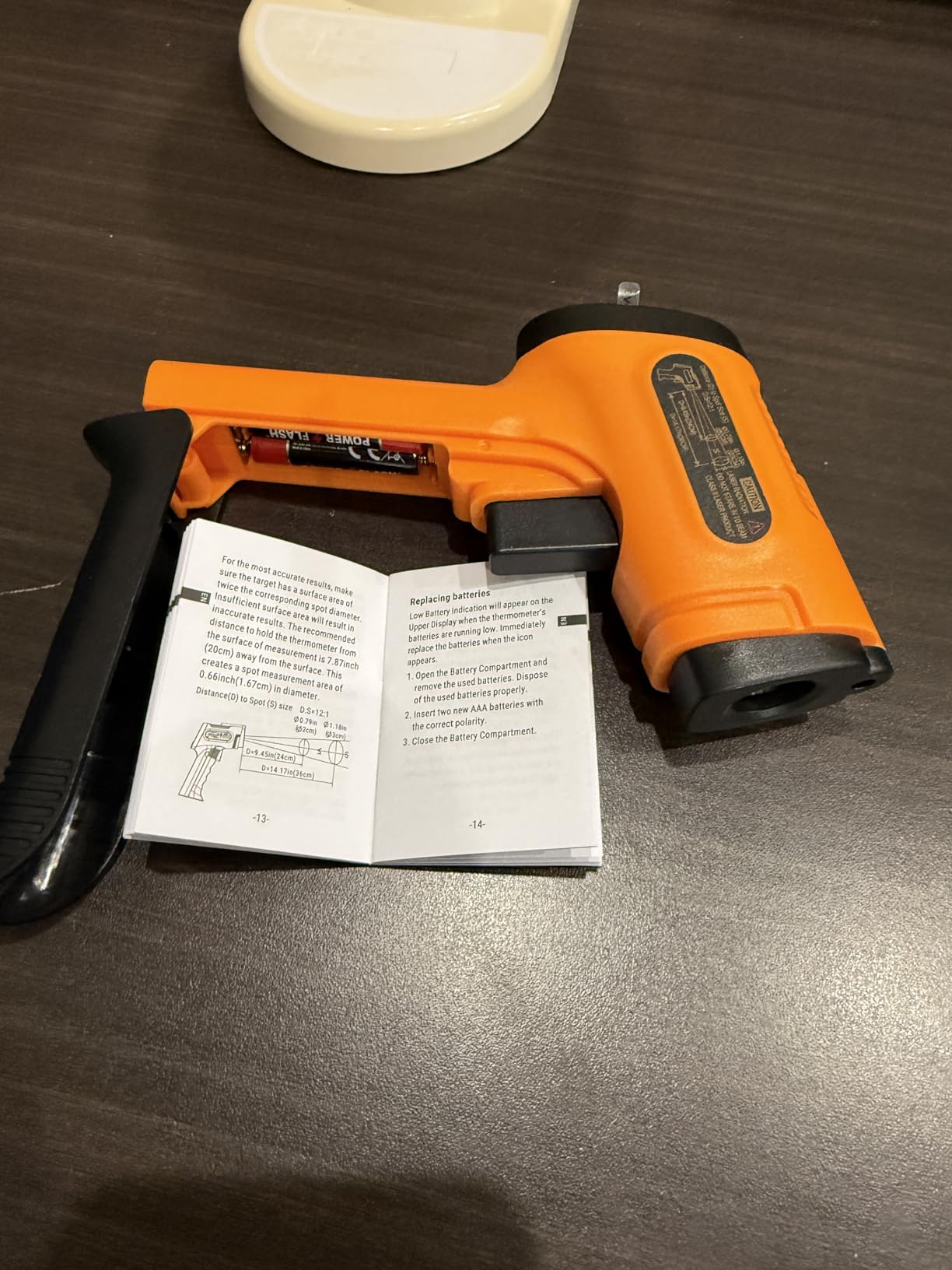 TempPro TempScan Infrared Thermometer Gun for Pizza Oven Griddle HVAC | Temperature Gun with Adjustable Emissivity, Infrared Thermometer for Cooking BBQ Meat Engine, Temp Gun with -58~1022°F customer photo 1